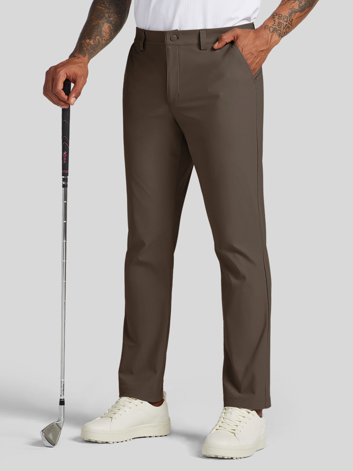 Men's Slim-Fit Golf Dress Pants 34 Inch