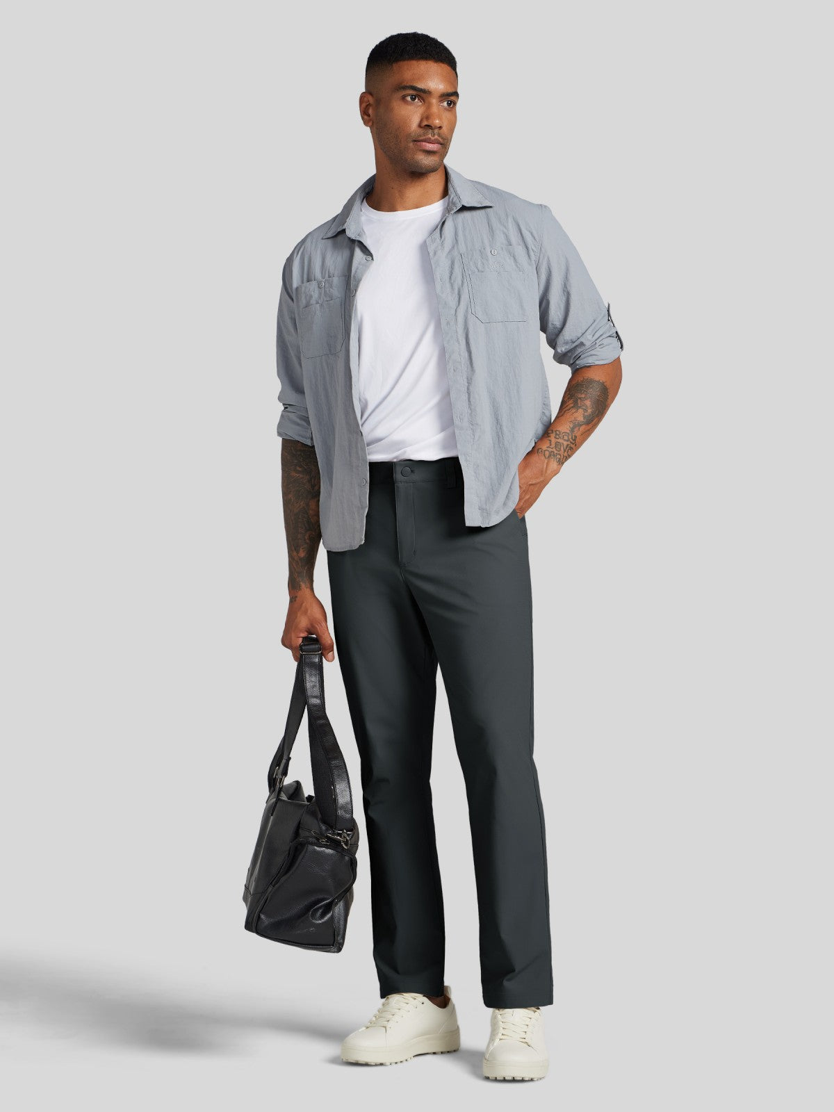Men's Slim-Fit Golf Dress Pants 34 Inch