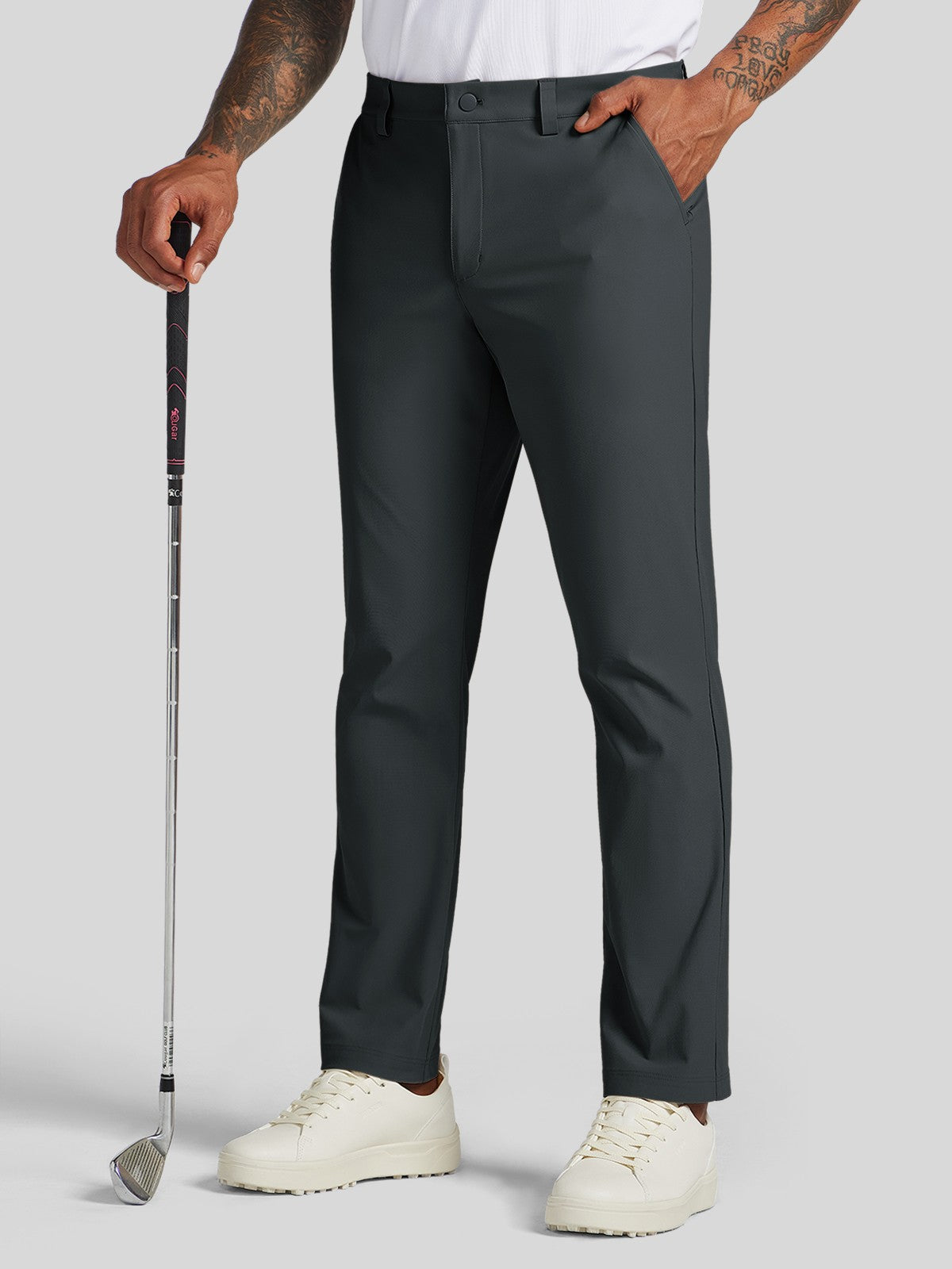 Men's Slim-Fit Golf Dress Pants 34 Inch