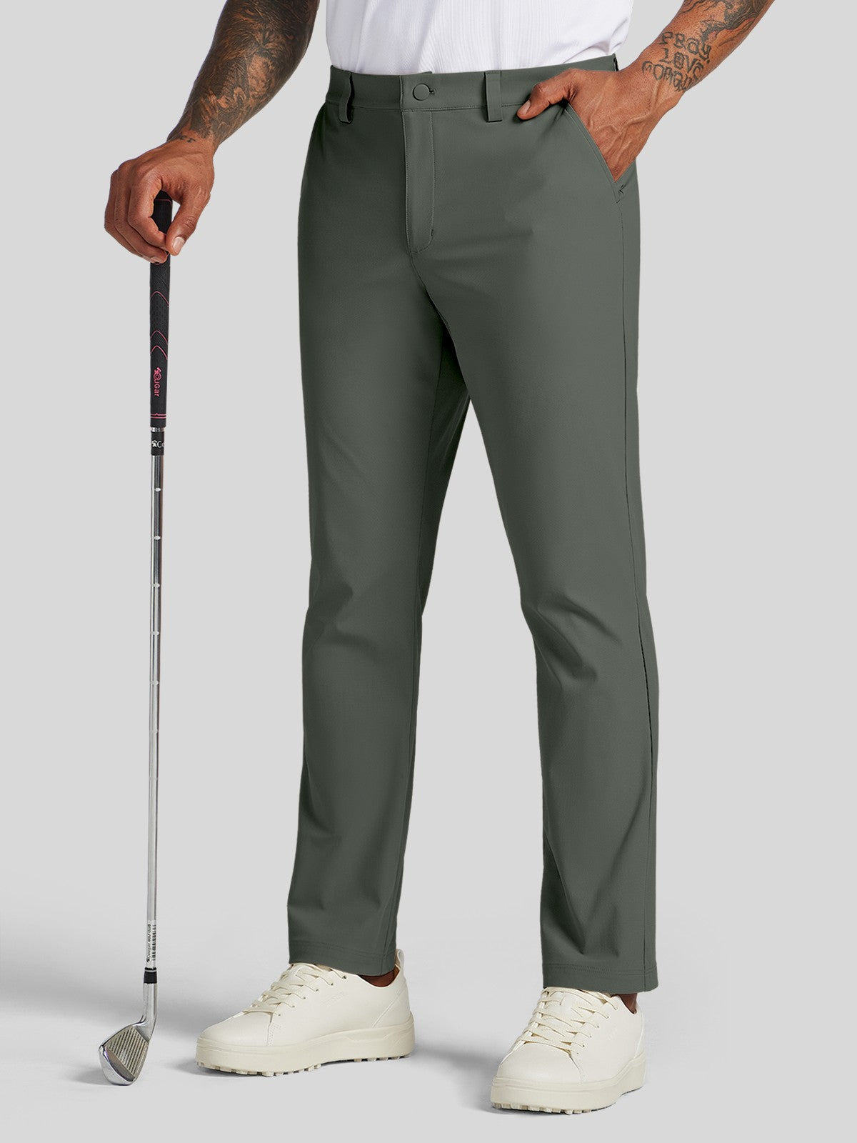 Men's Slim-Fit Golf Dress Pants 34 Inch