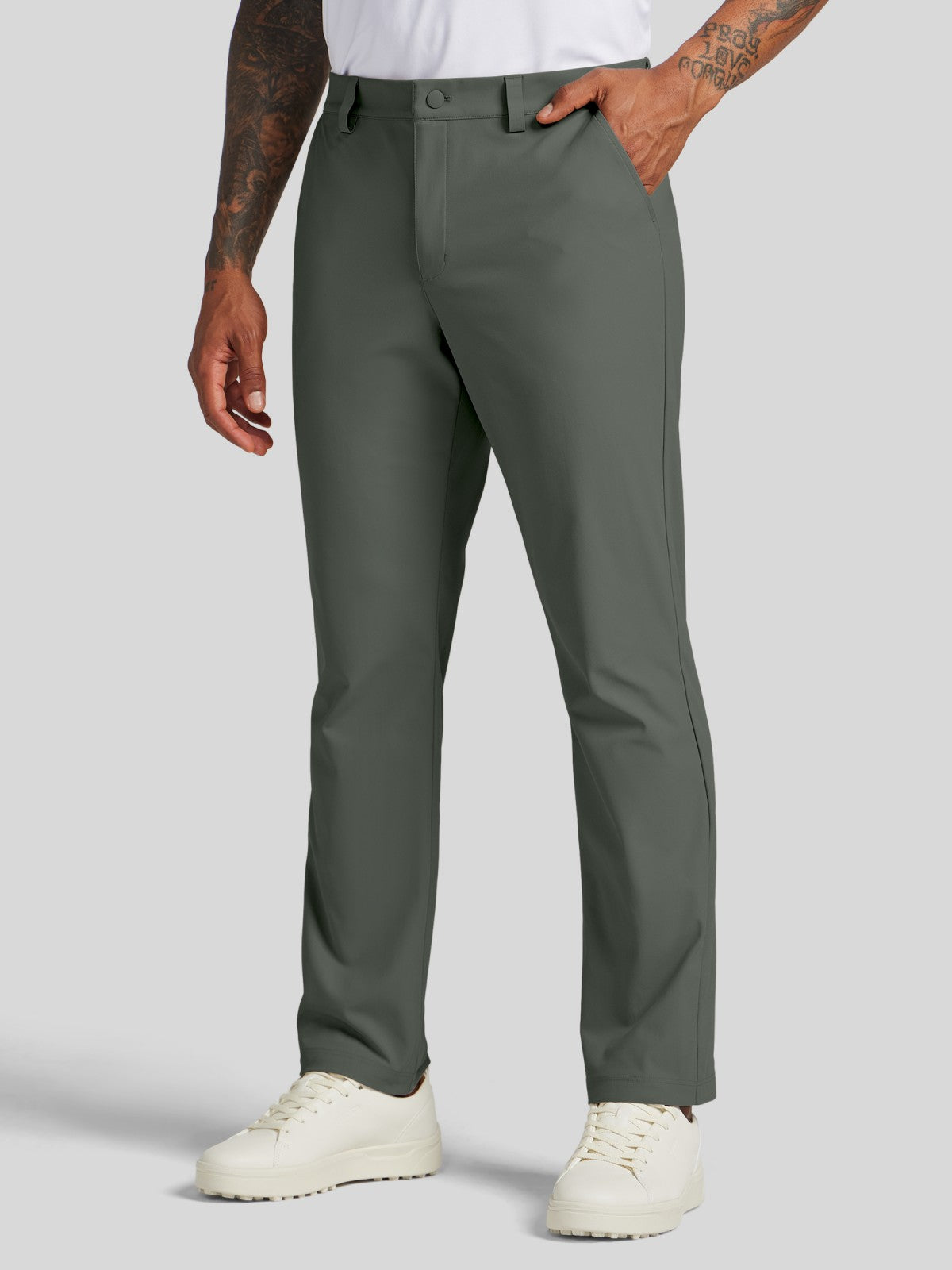 Men's Slim-Fit Golf Dress Pants 28 Inch