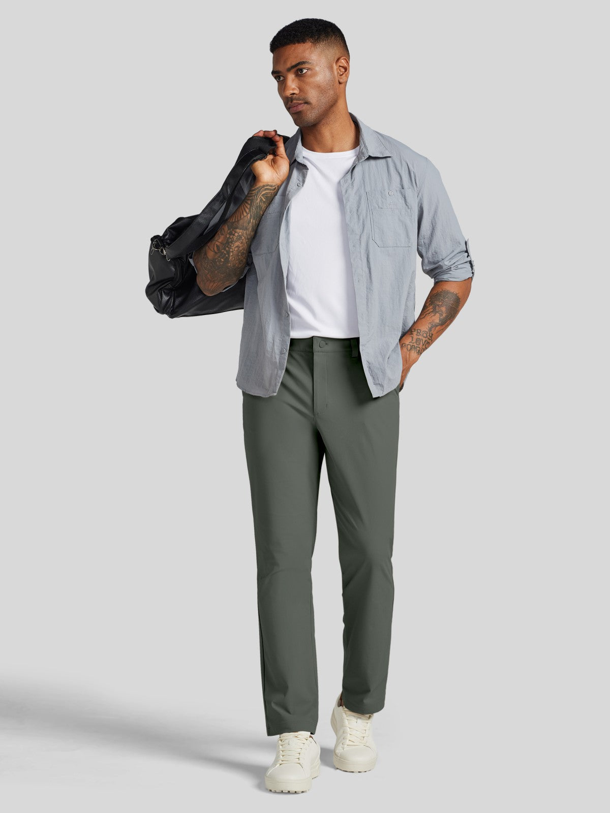 Men's Slim-Fit Golf Dress Pants 34 Inch