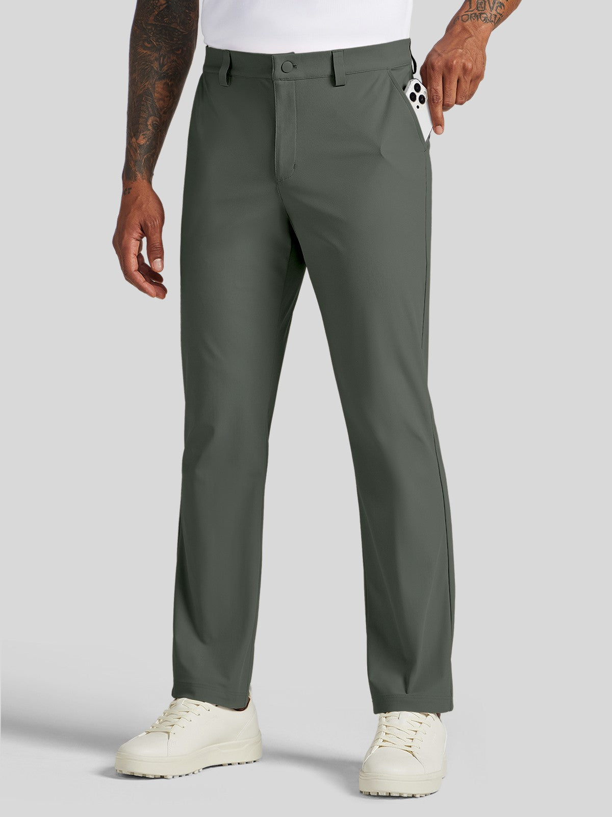 Men's Slim-Fit Golf Dress Pants 30 Inch