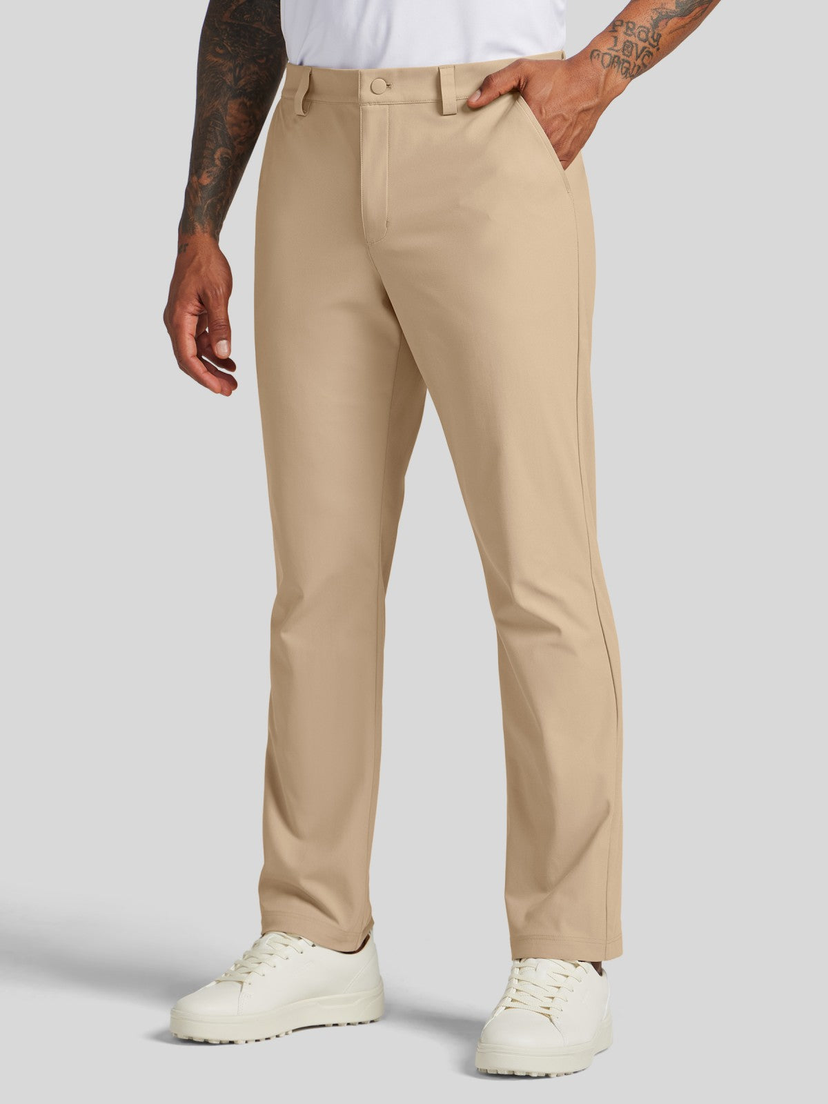 Men's Slim-Fit Golf Dress Pants 34 Inch