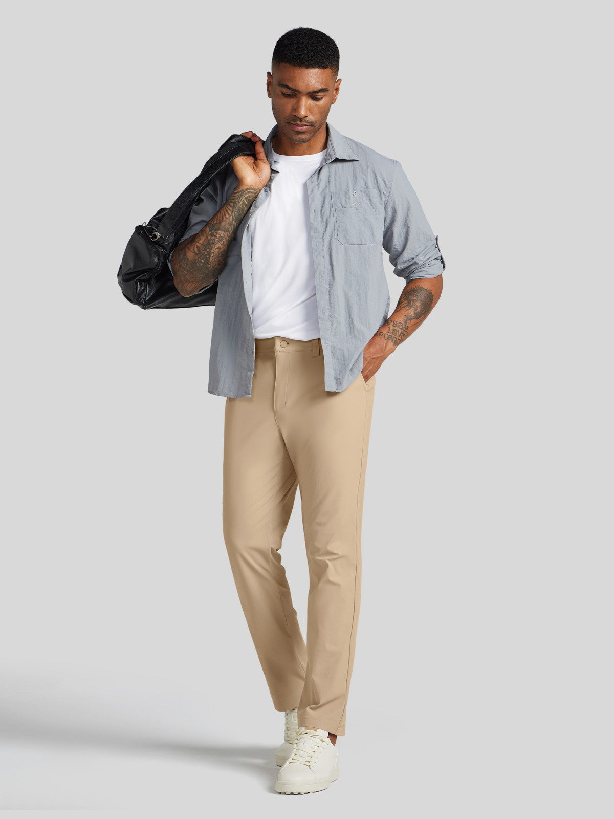 Men's Slim-Fit Golf Dress Pants 28 Inch