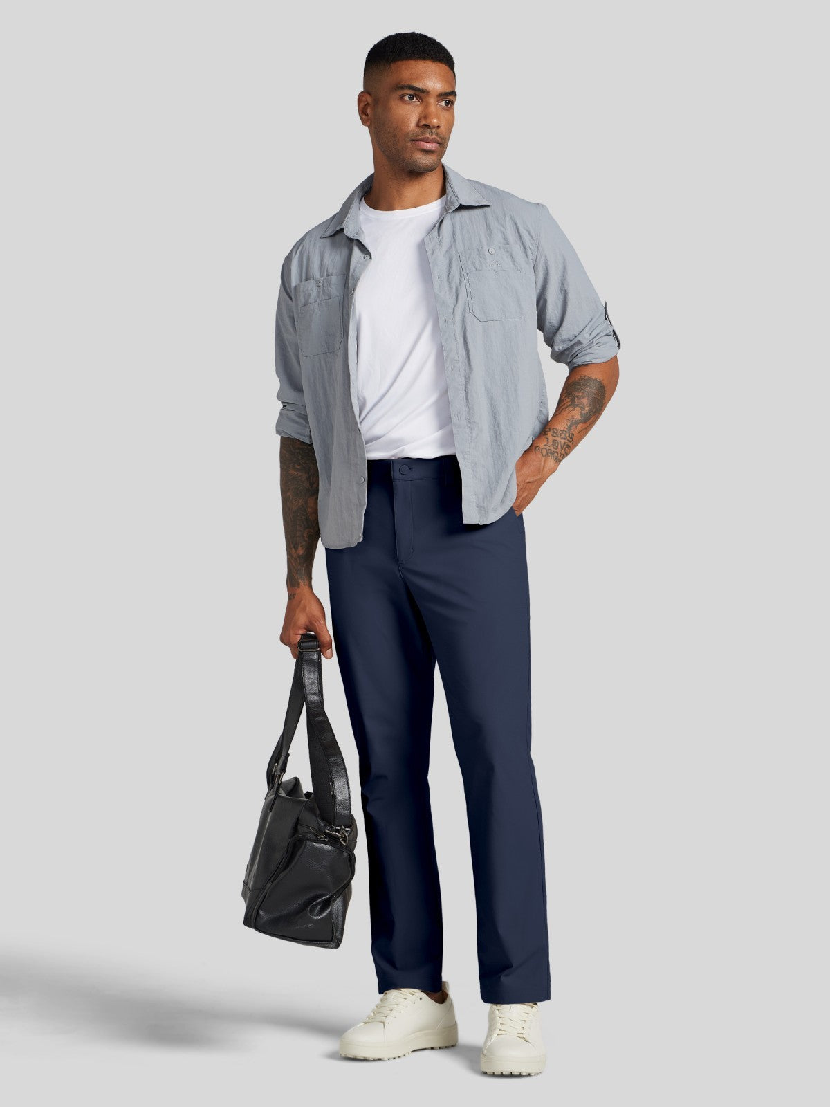 Men's Slim-Fit Golf Dress Pants 34 Inch