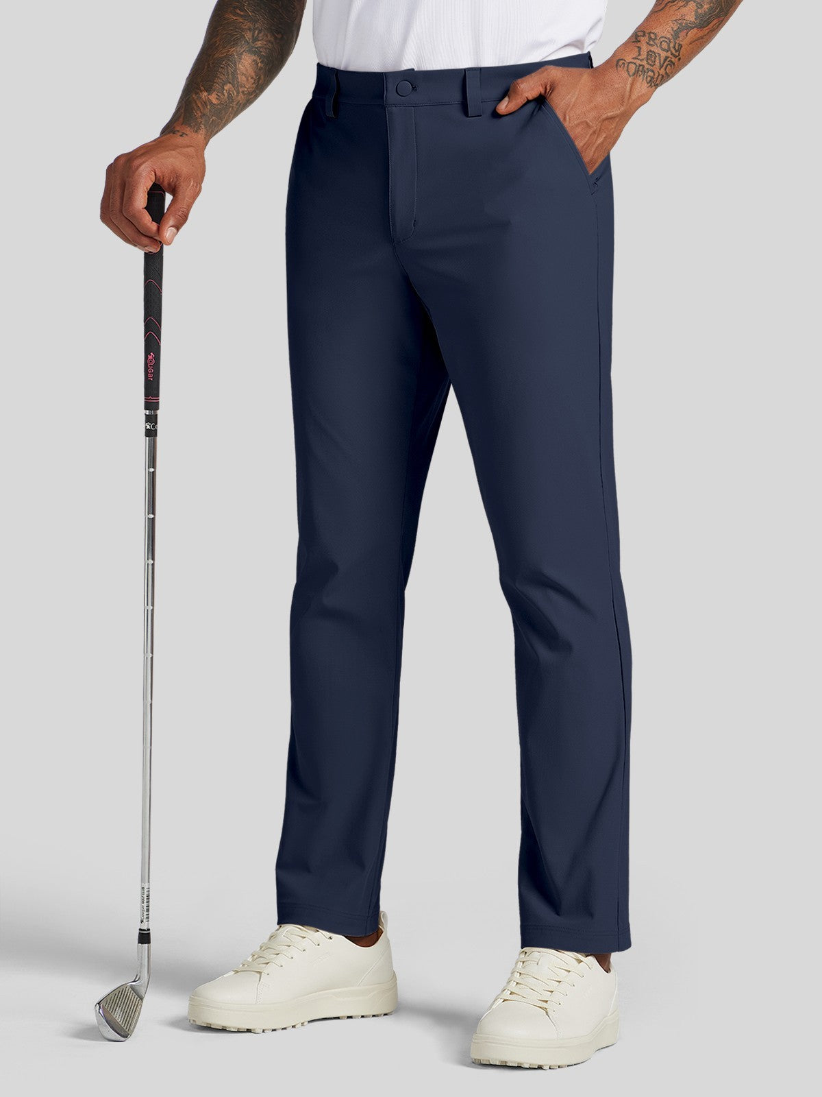 Men's Slim-Fit Golf Dress Pants 34 Inch