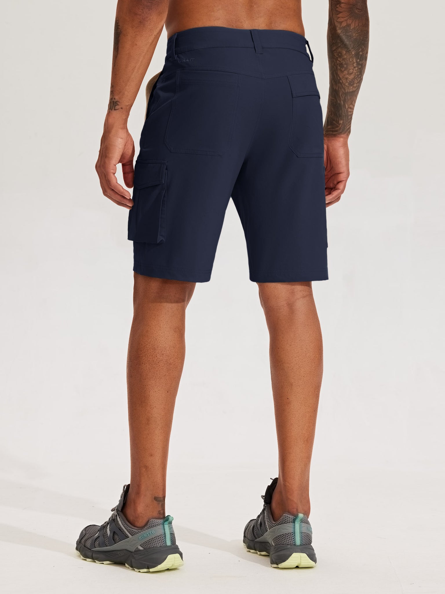 Men's Stretch Cargo Shorts 9 Inch_DeepBlue3