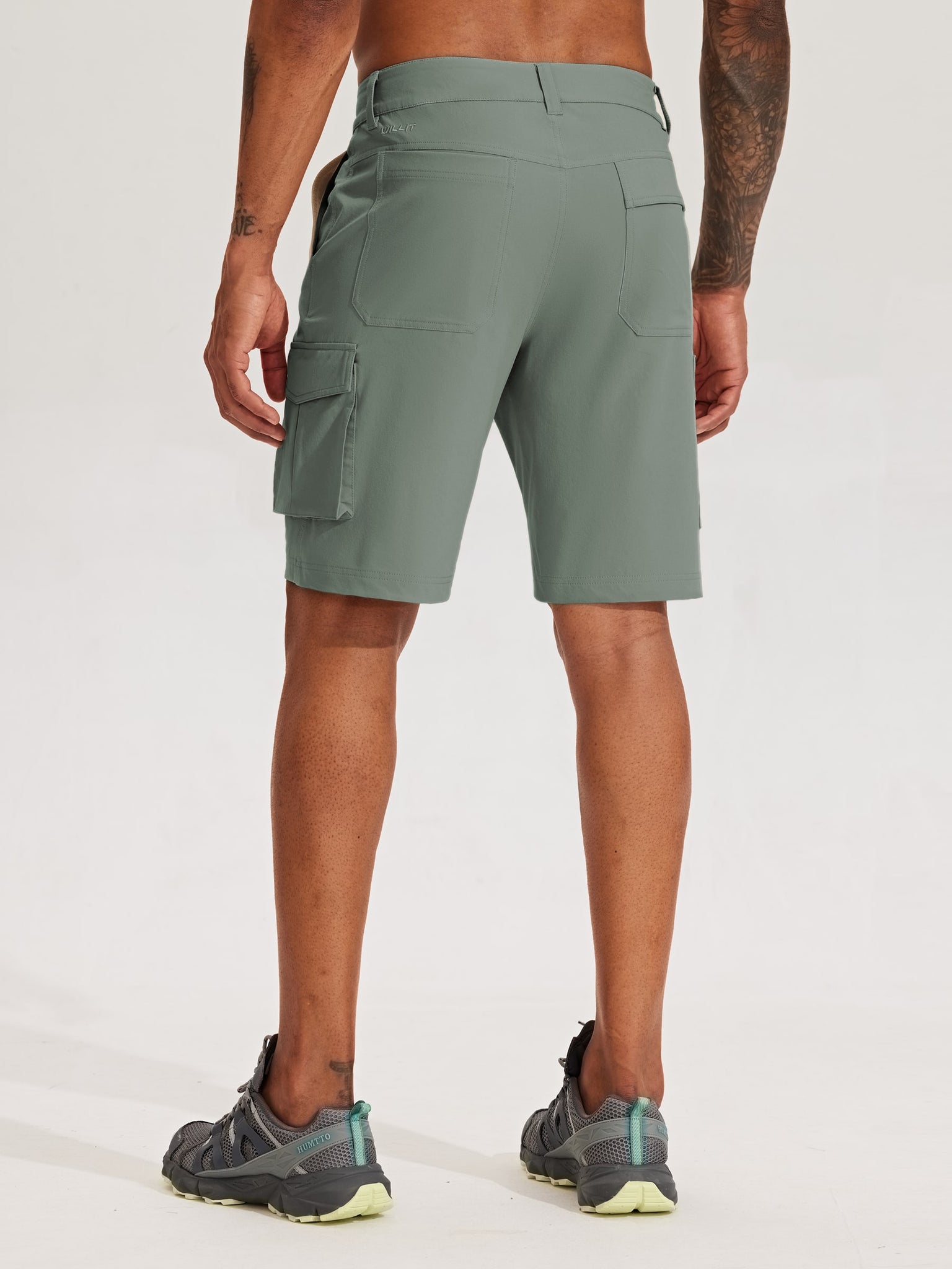 Men's Stretch Cargo Shorts 9 Inch_Green3