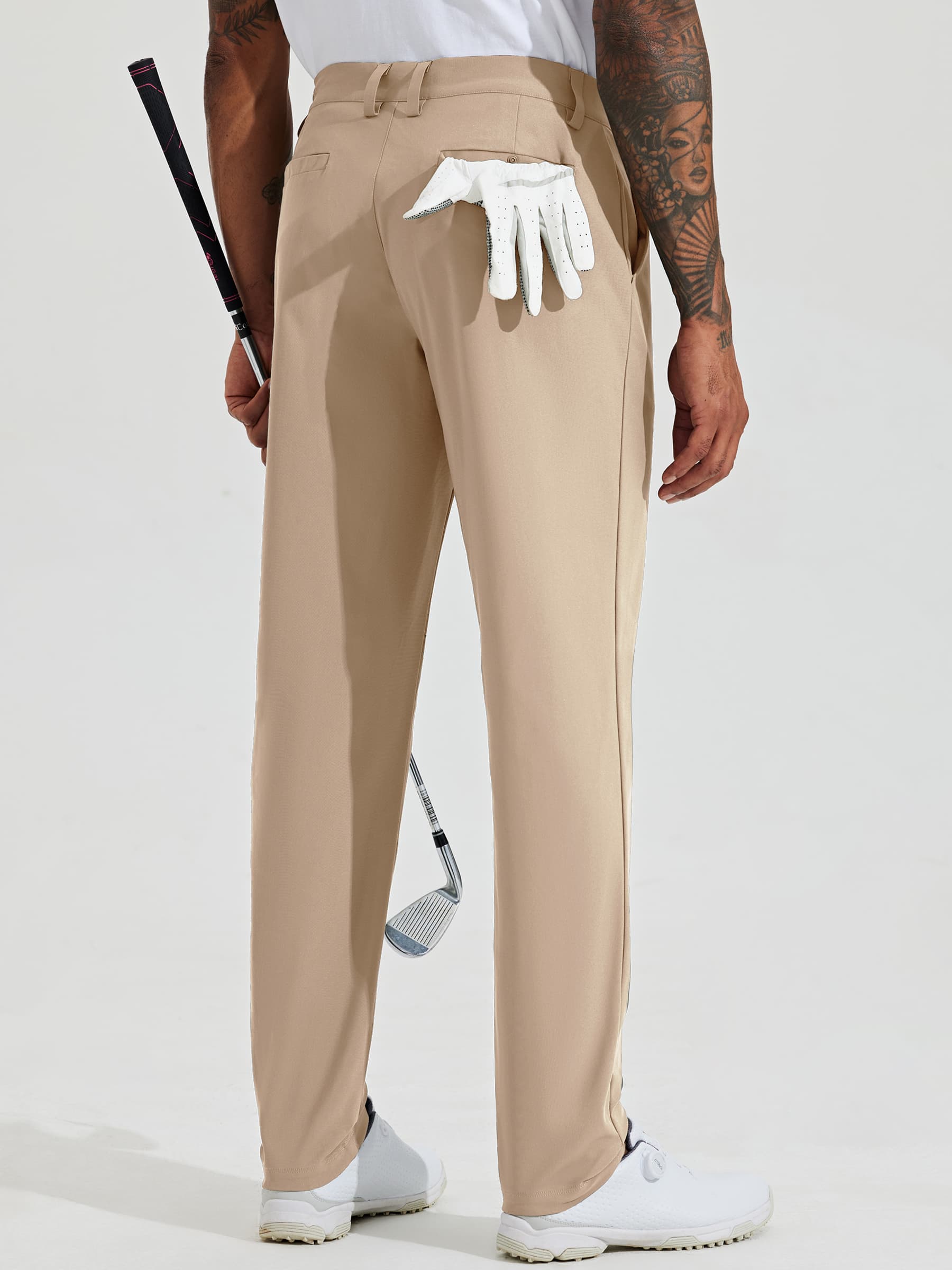 FABTIME ゴルフ STRETCH SLACKS PANTS Men's IZOD Swingflex Classic-Fit Stretch Performance Golf Pants