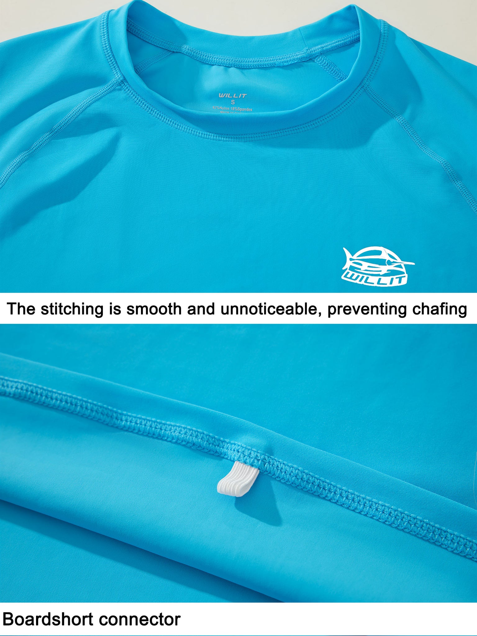 Men's Sun Protection Long Sleeve Shirt_Blue_detail1