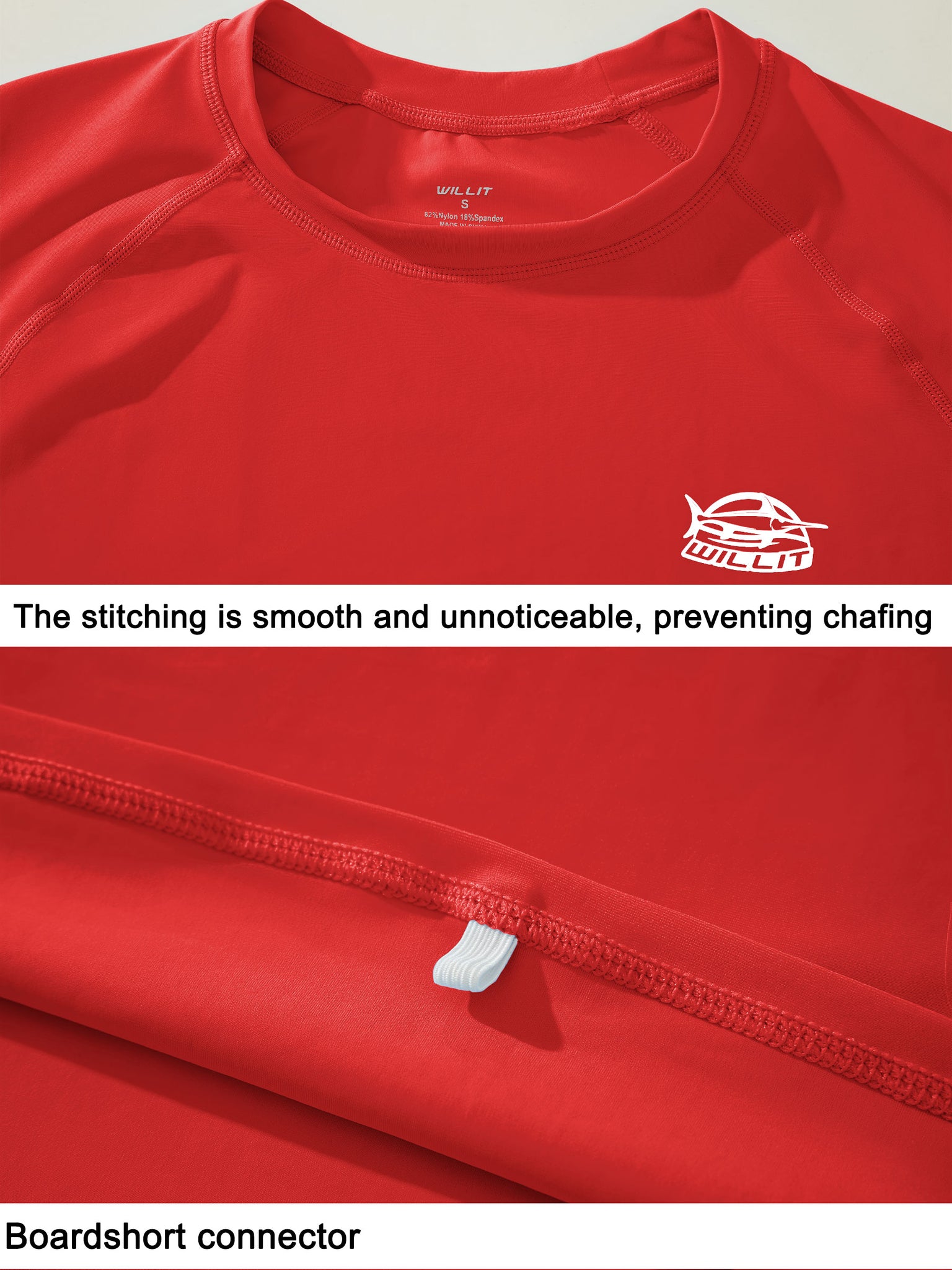Men's Sun Protection Long Sleeve Shirt_Red_detail1