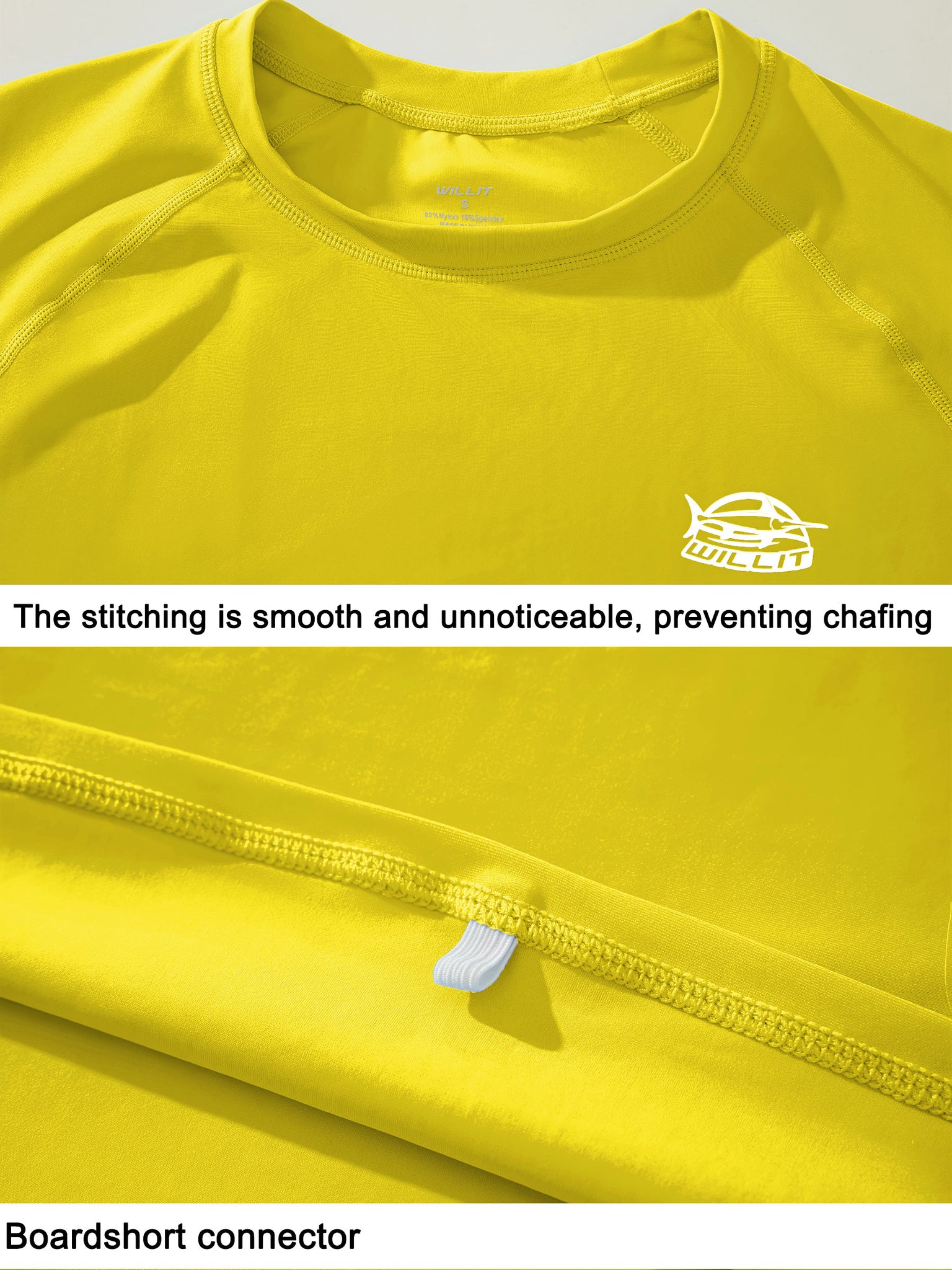 Men's Sun Protection Long Sleeve Shirt_Yellow_detail1
