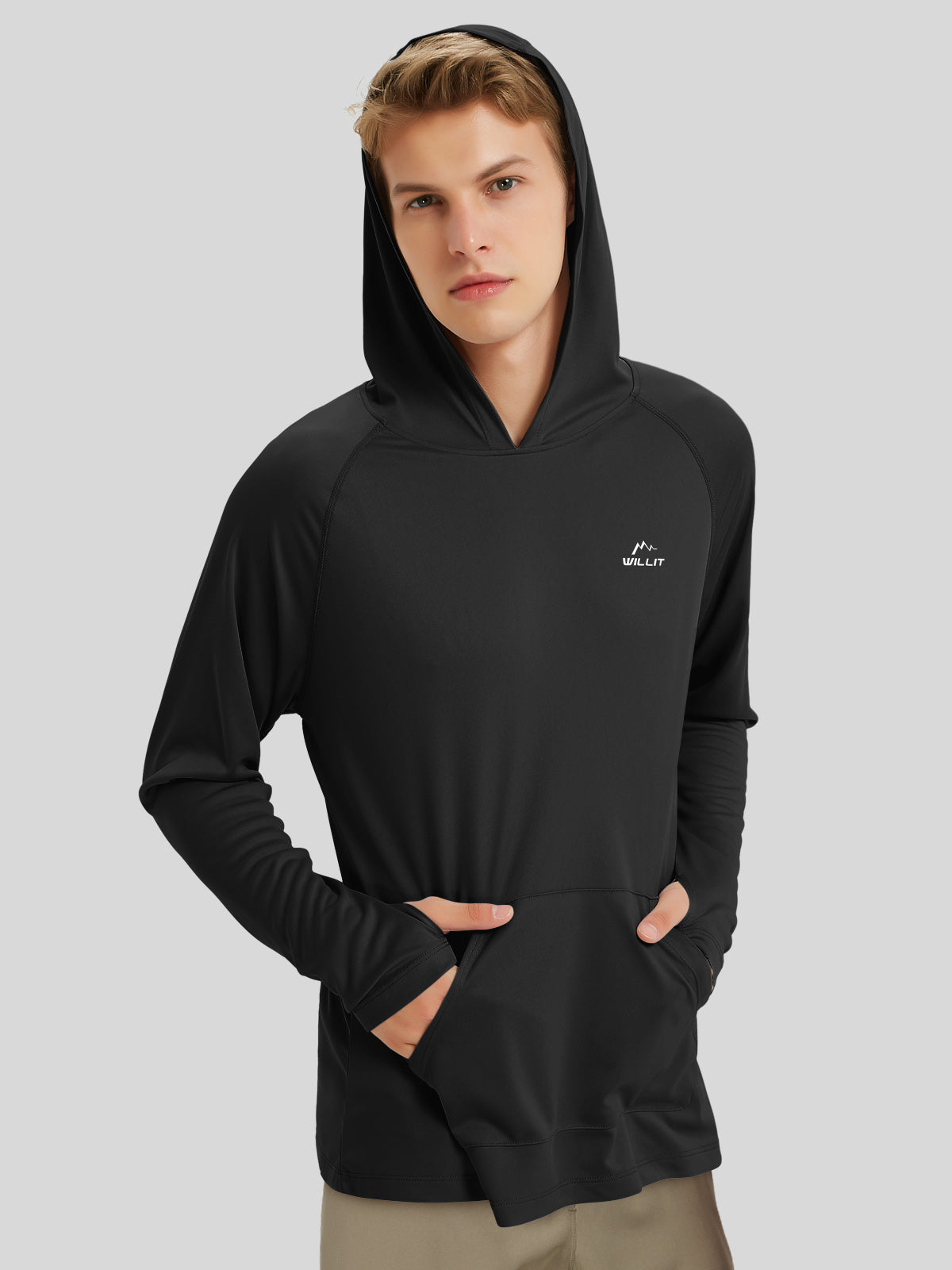 Men's Sun Protection Long Sleeve Shirts with Pocket