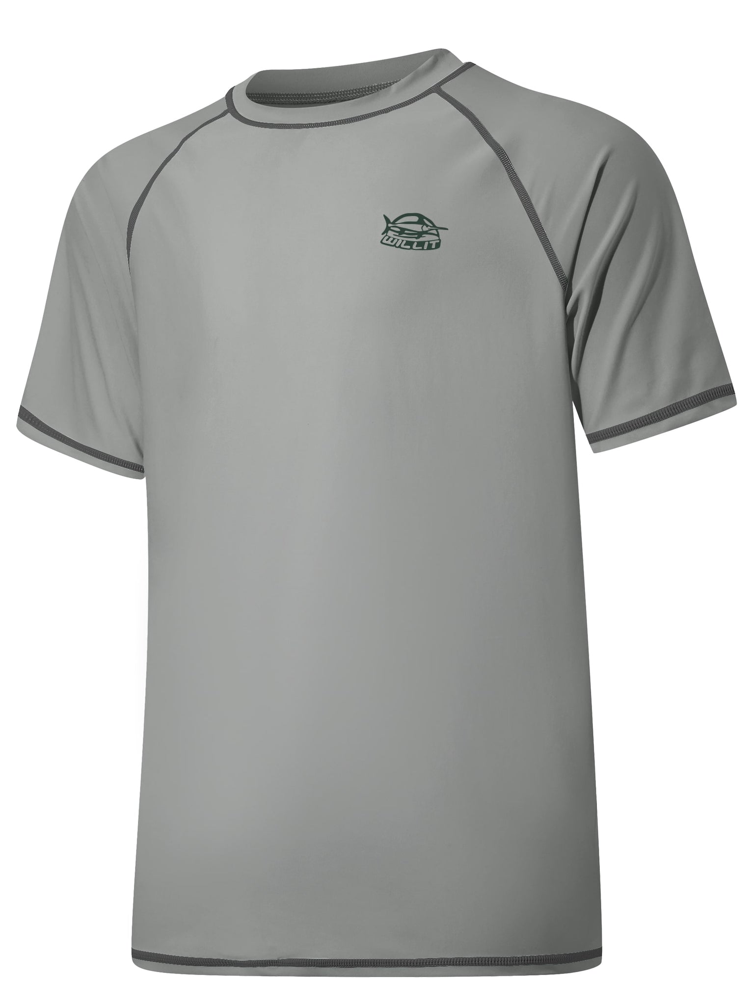 Men's Sun Protection Short Sleeve Shirt_Gray_detail1