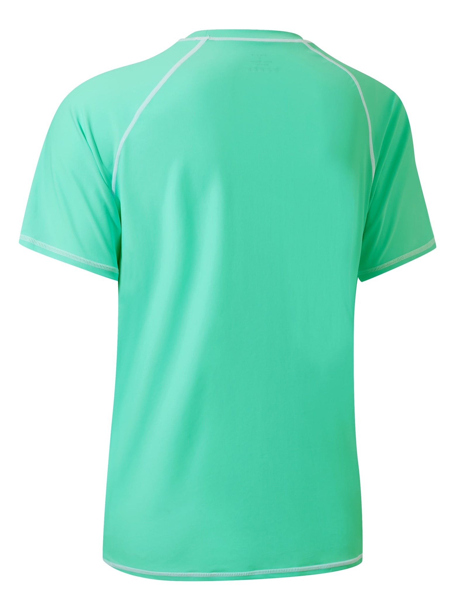 Men's Sun Protection Short Sleeve Shirt_LightGreen3