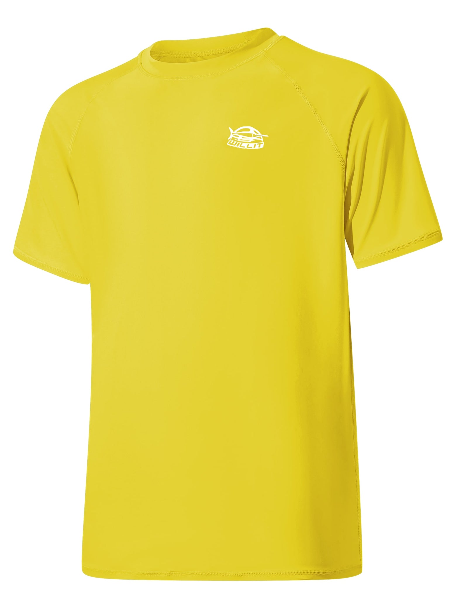 Men's Sun Protection Short Sleeve Shirt_Yellow_detail1