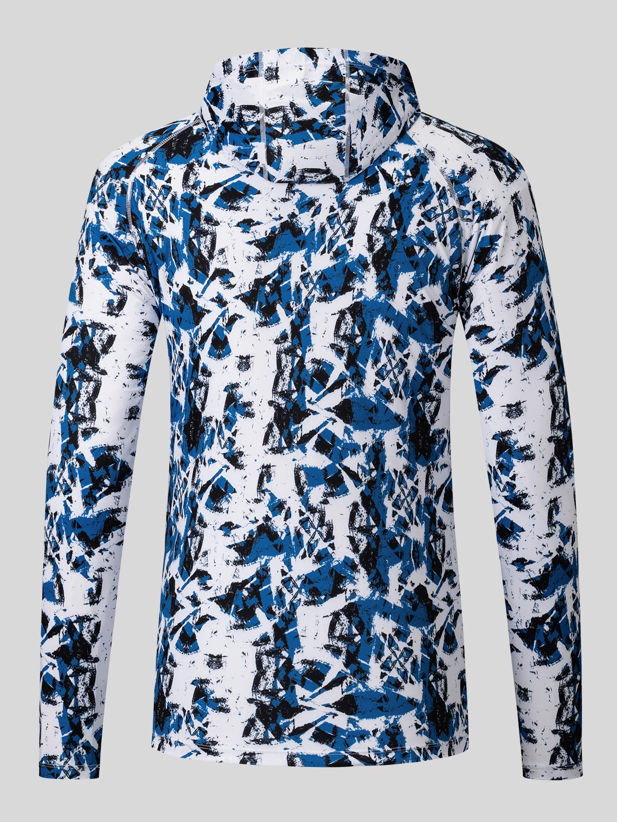 Willit Men's UPF 50+ Hooded Sun Shirt in Camo