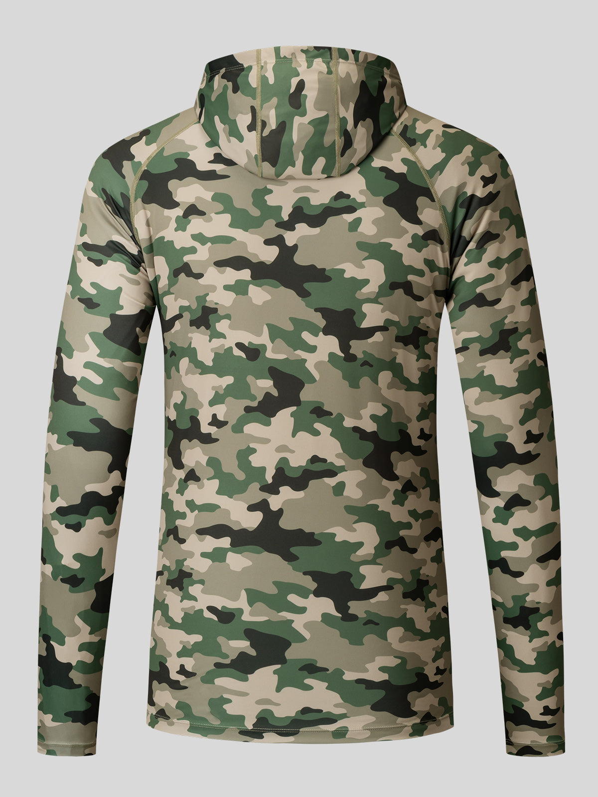 Willit Men's UPF 50+ Hooded Sun Shirt in Camo