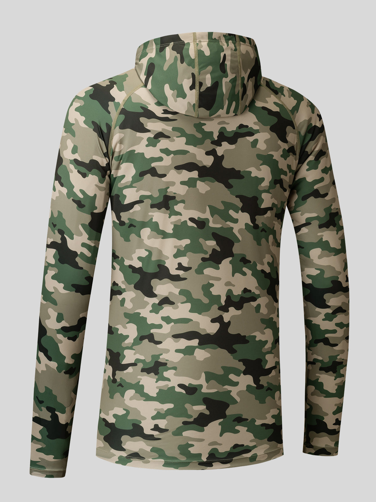 Willit Men's UPF 50+ Hooded Sun Shirt in Camo