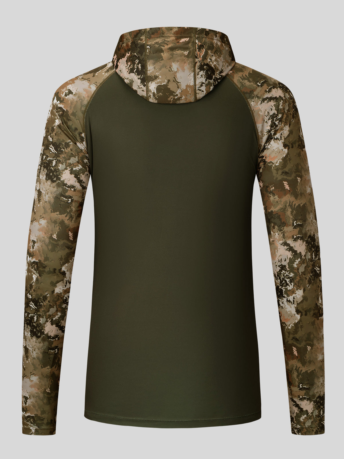 Willit Men's UPF 50+ Hooded Sun Shirt in Camo