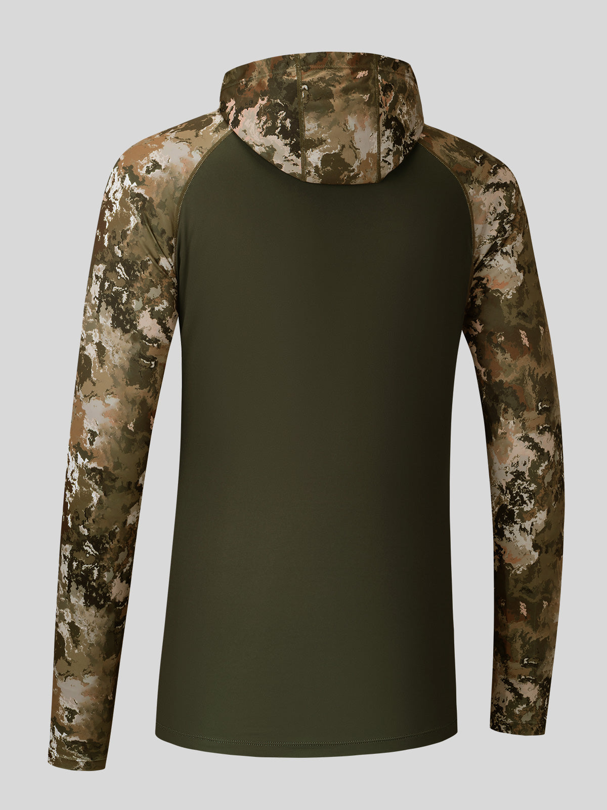 Willit Men's UPF 50+ Hooded Sun Shirt in Camo