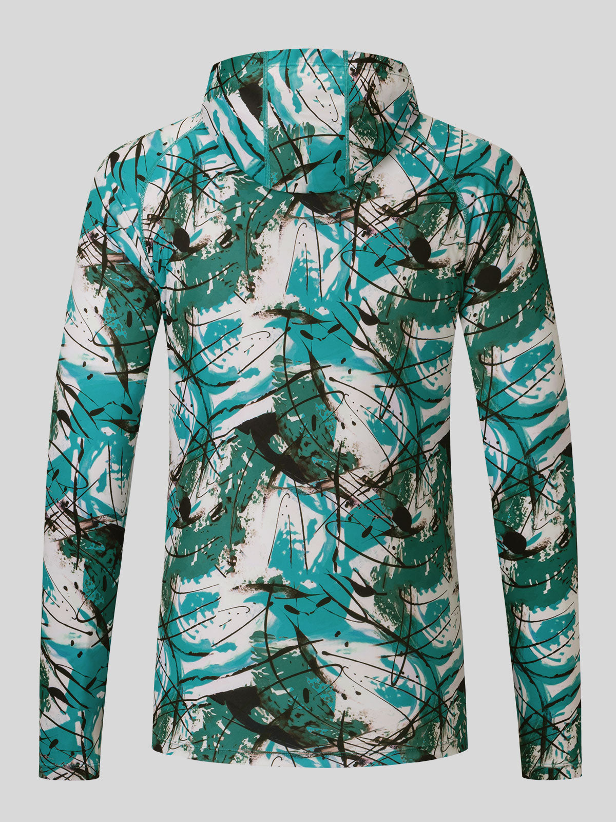 Willit Men's UPF 50+ Hooded Sun Shirt in Camo