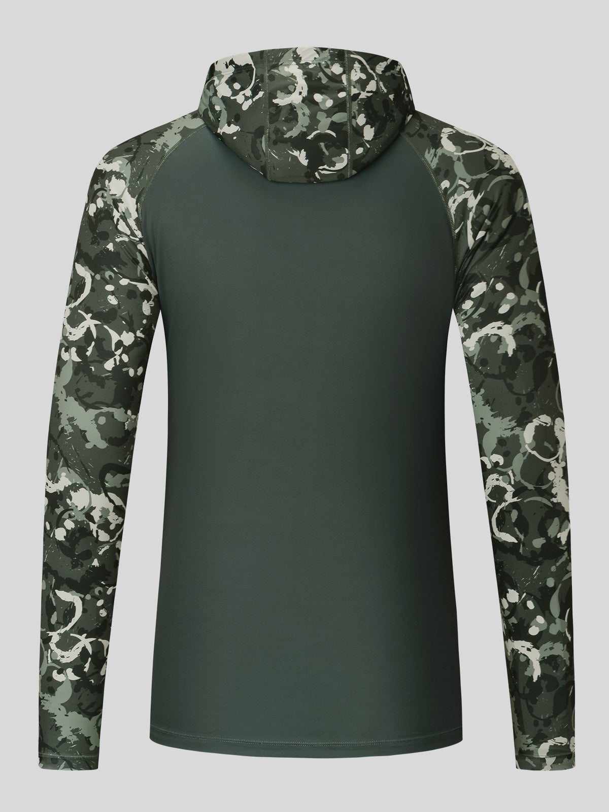Willit Men's UPF 50+ Hooded Sun Shirt in Camo