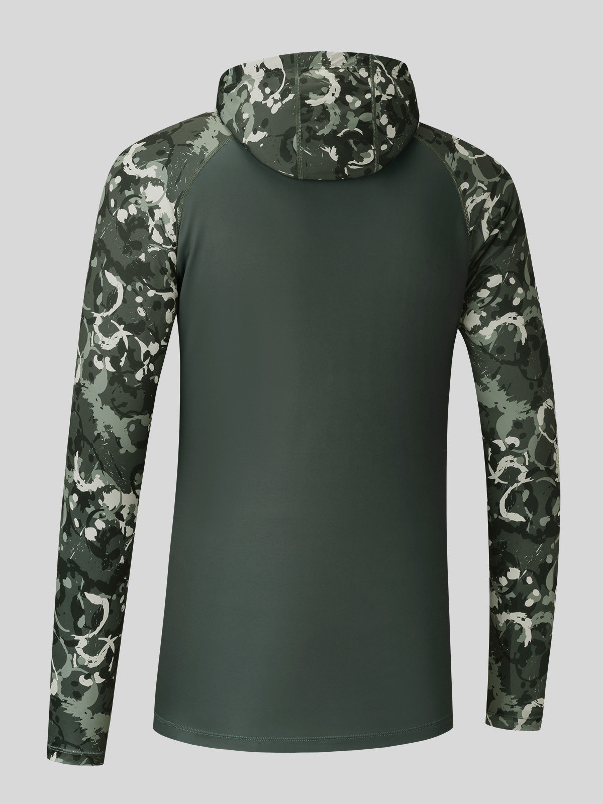 Willit Men's UPF 50+ Hooded Sun Shirt in Camo