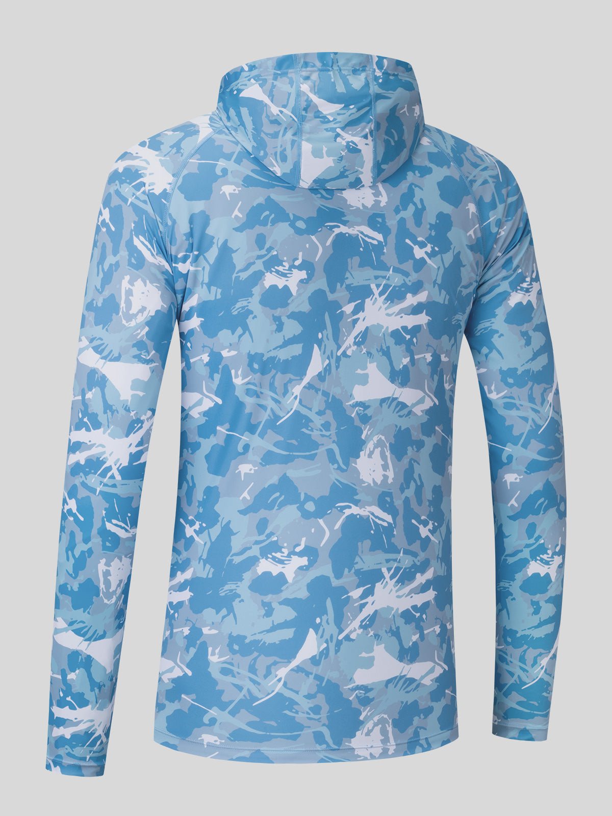 Willit Men's UPF 50+ Hooded Sun Shirt in Camo