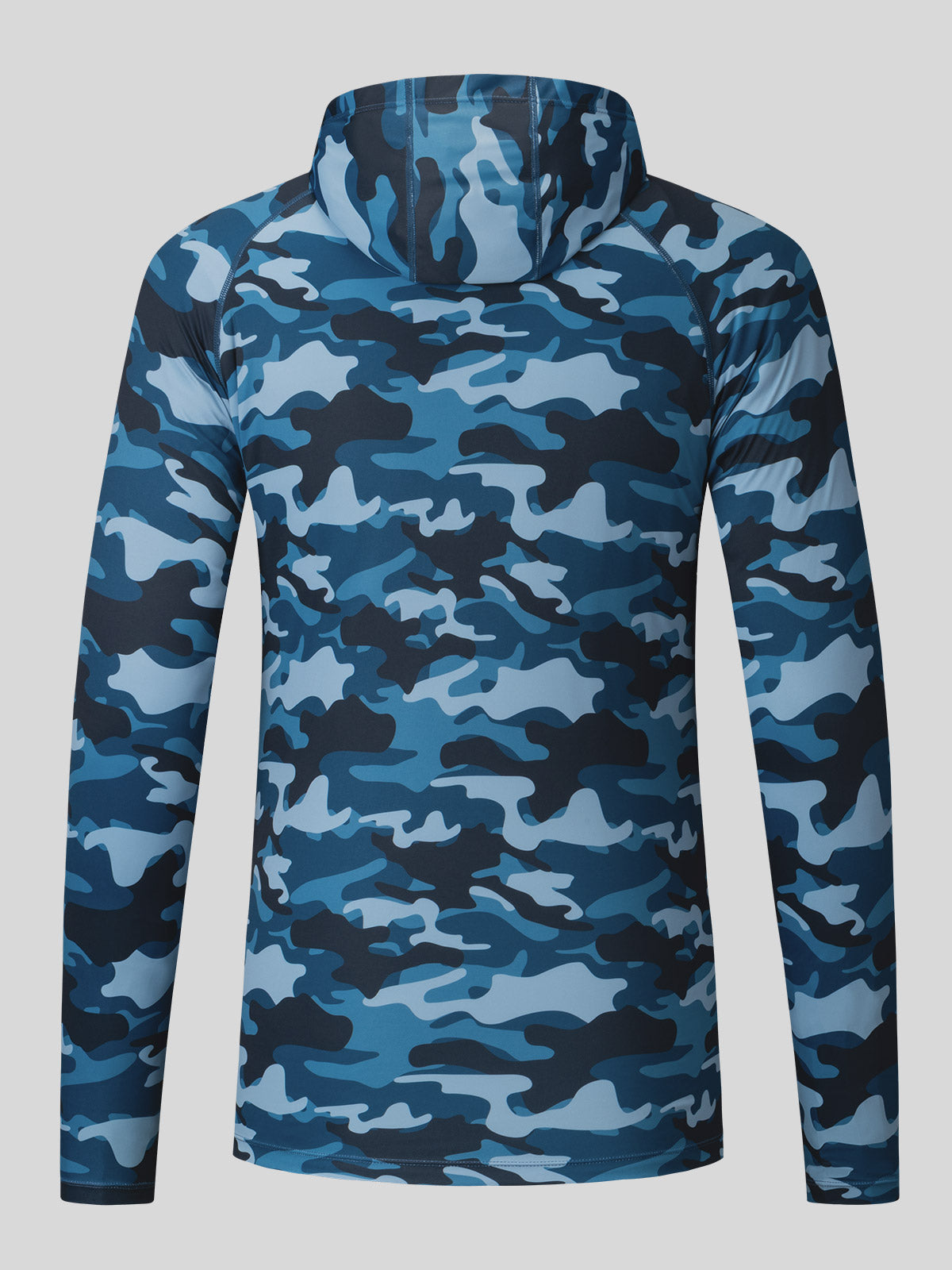 Willit Men's UPF 50+ Hooded Sun Shirt in Camo