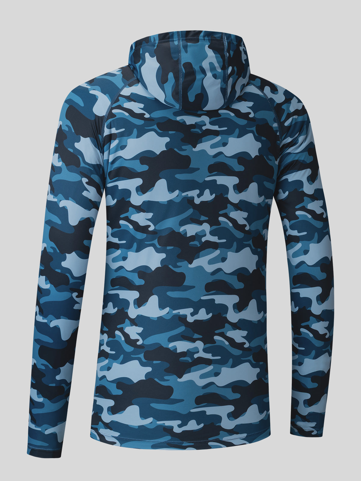 Willit Men's UPF 50+ Hooded Sun Shirt in Camo