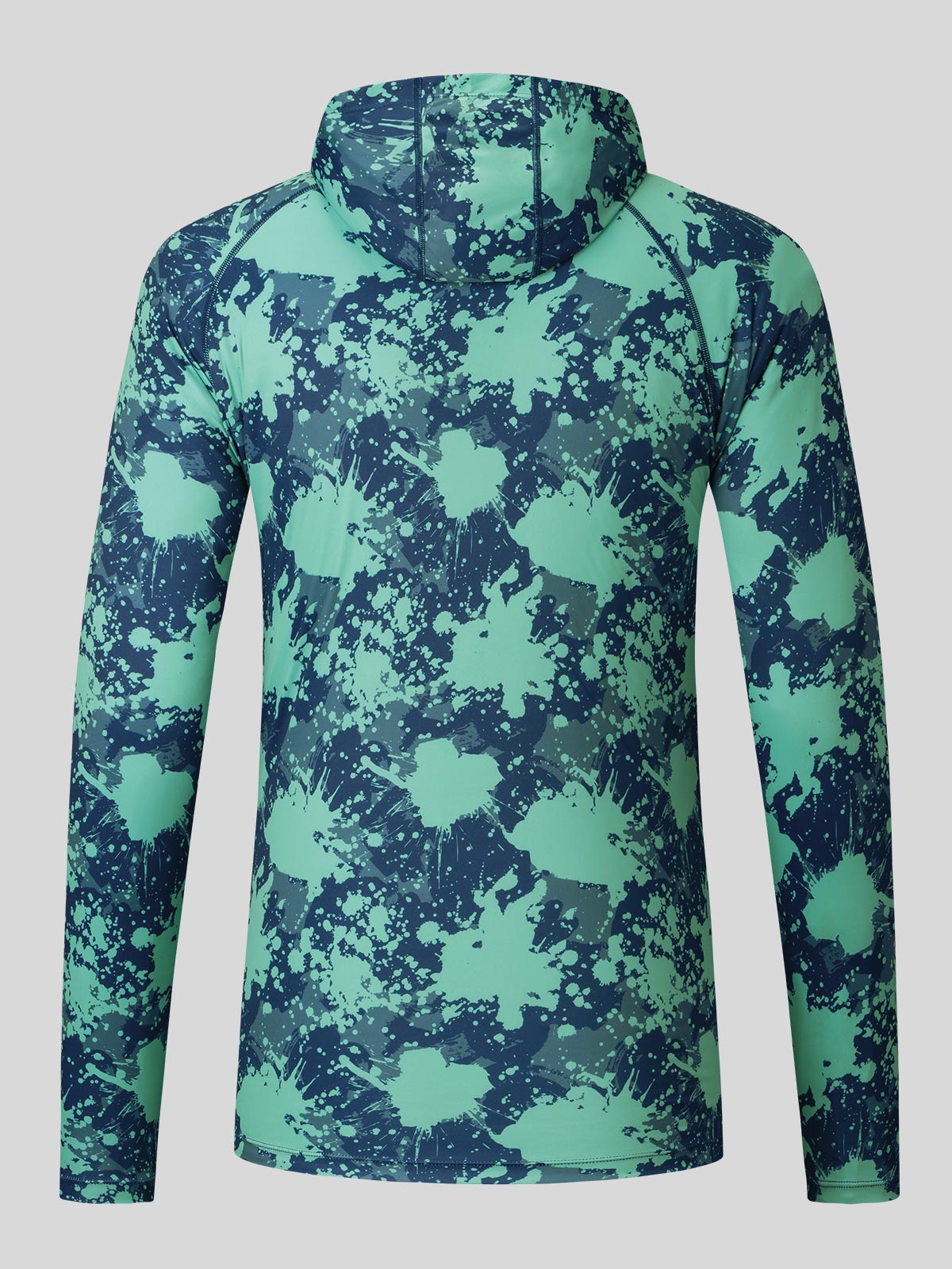 Willit Men's UPF 50+ Hooded Sun Shirt in Camo
