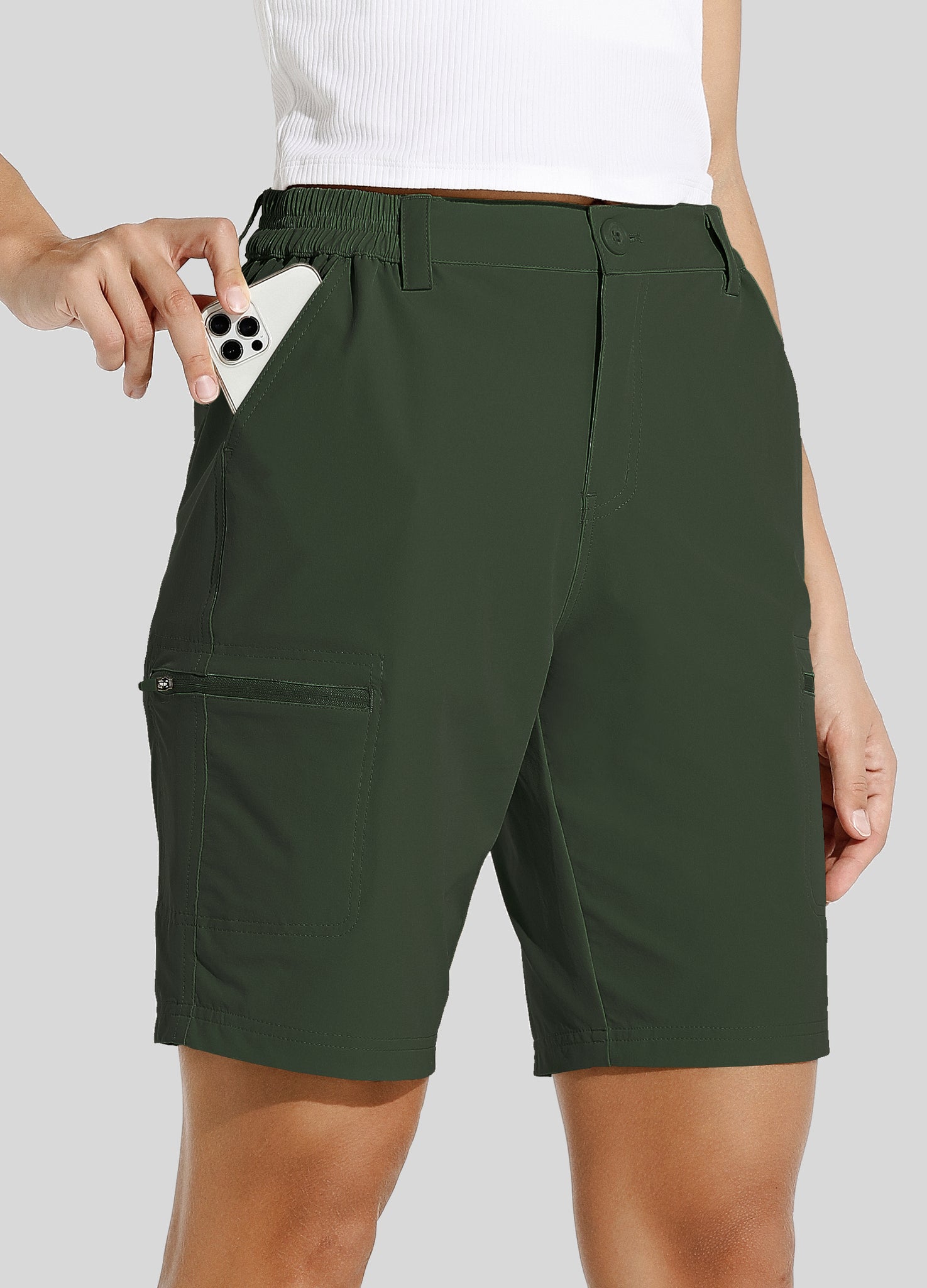 Women's Outdoor Cargo Shorts 10 Inseam