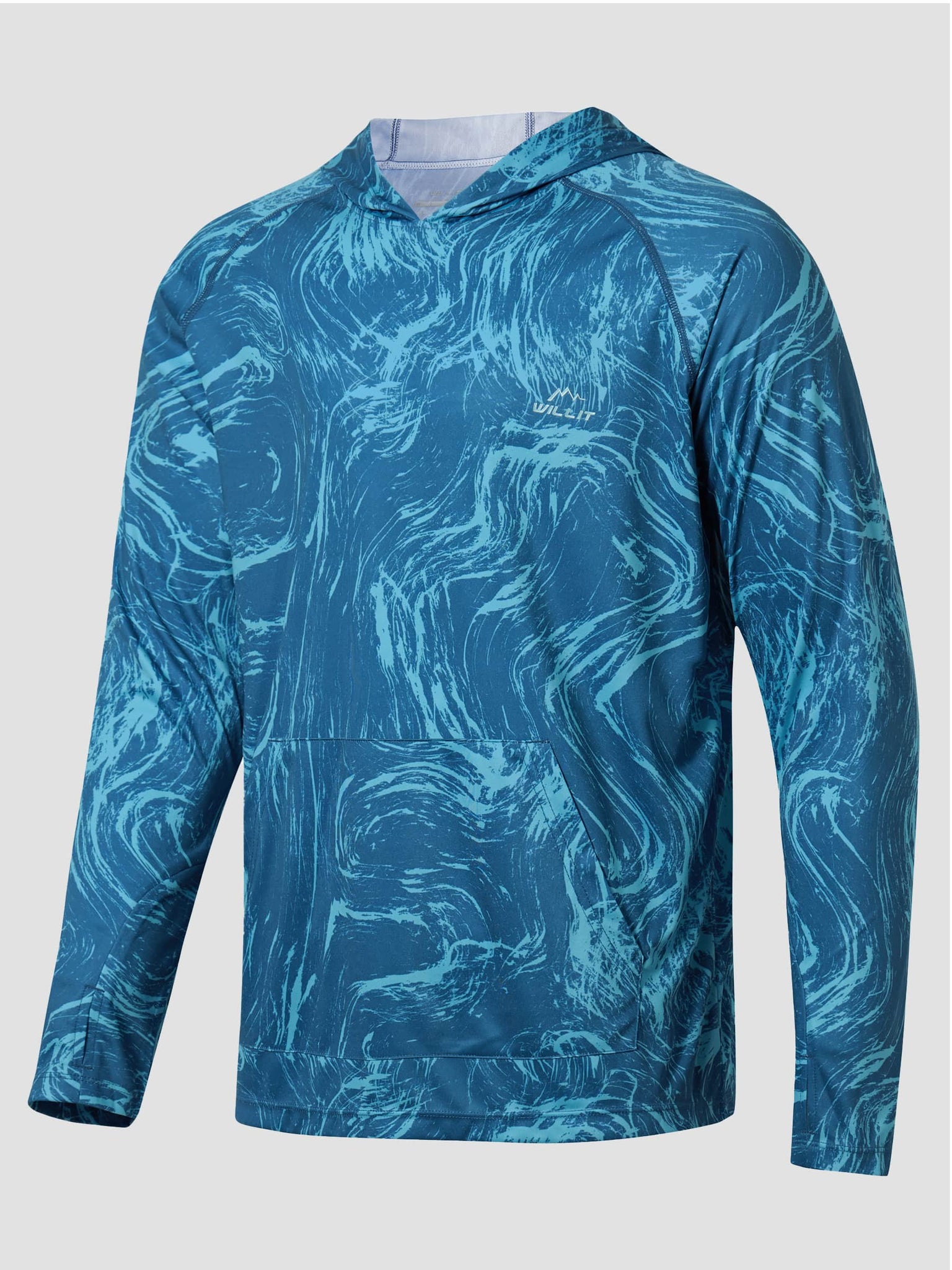 Men's Sun Protection Long Sleeve Shirts_WavePattern_model1