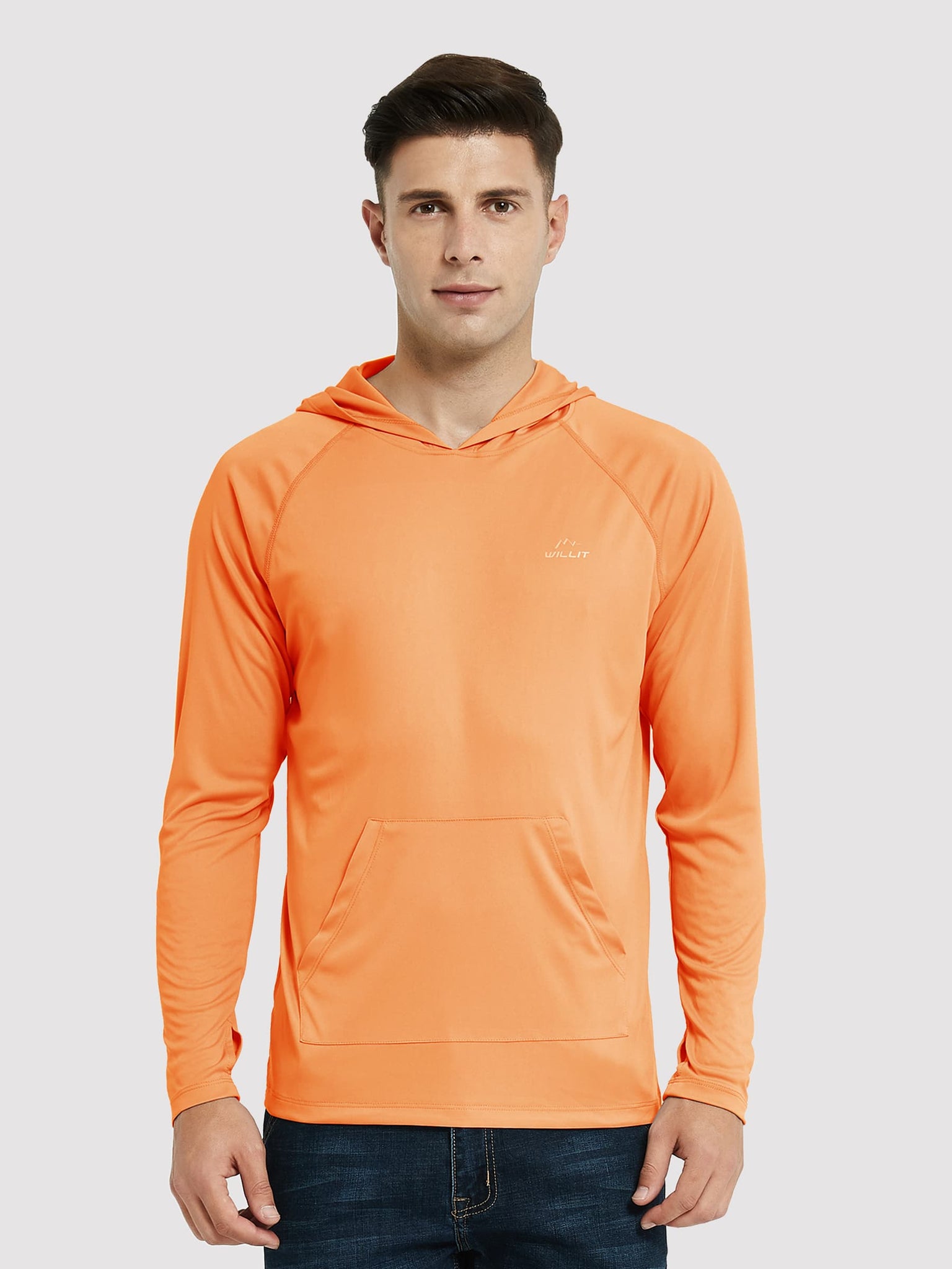 Men's Sun Protection Long Sleeve Shirts_Orange_model3