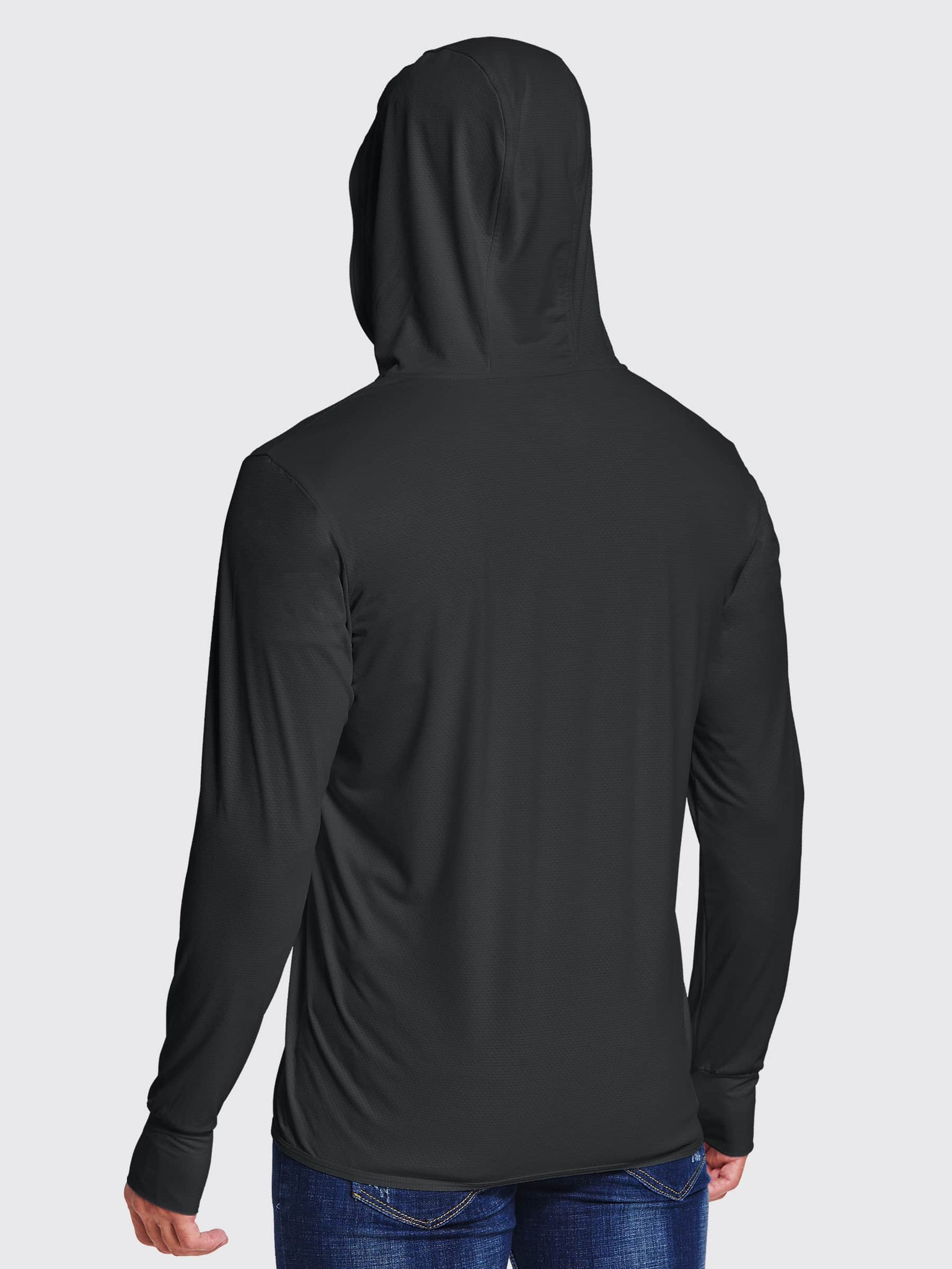 Willit Men's Sun Protection Jacket Full Zip_Black_model4