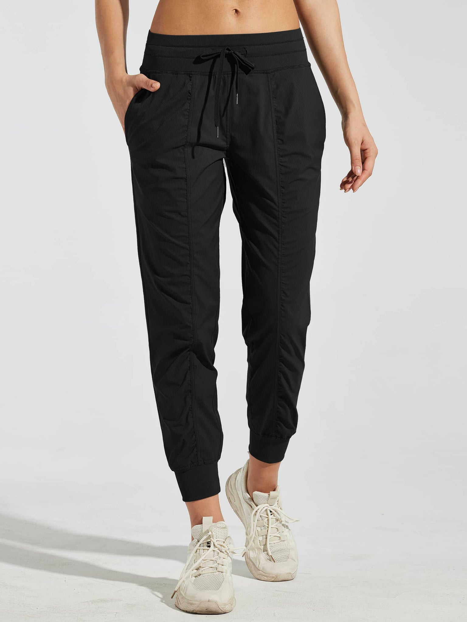 Willit Women's Casual Joggers_Black_model3