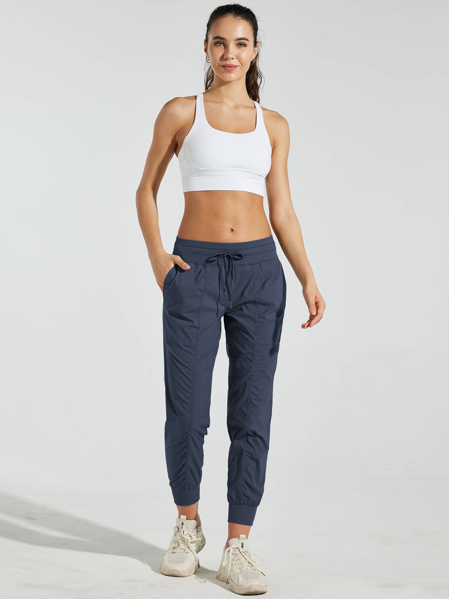 Willit Women's Casual Joggers_DeepBlue_model5