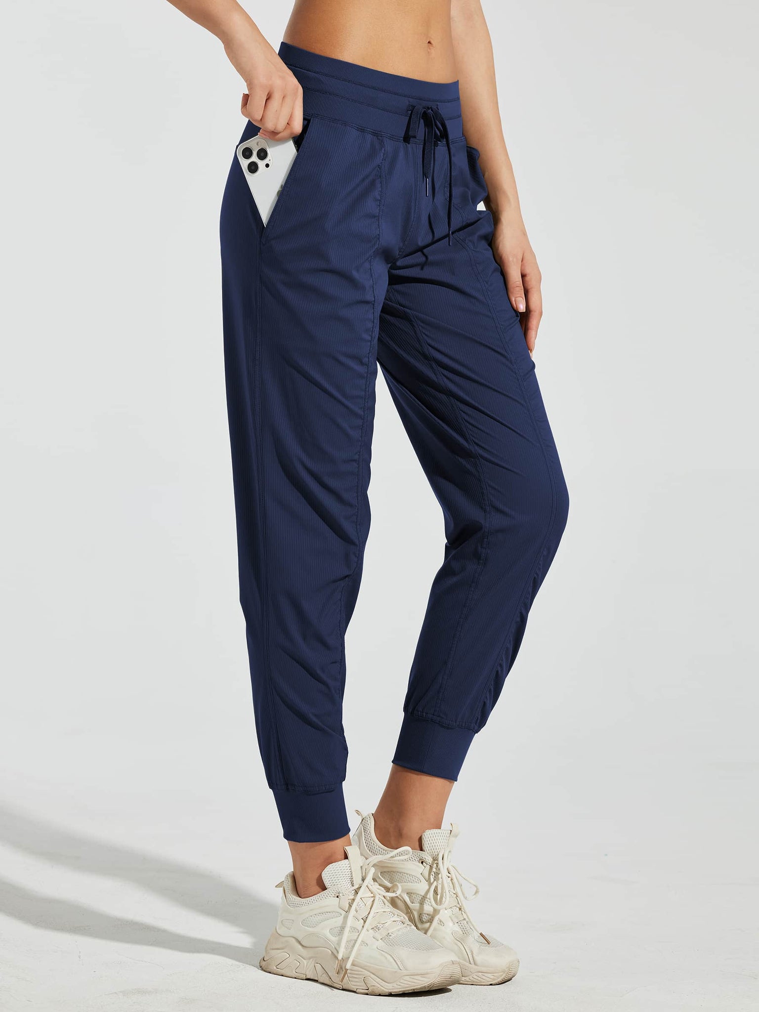 Willit Women's Casual Joggers_Navy_model1