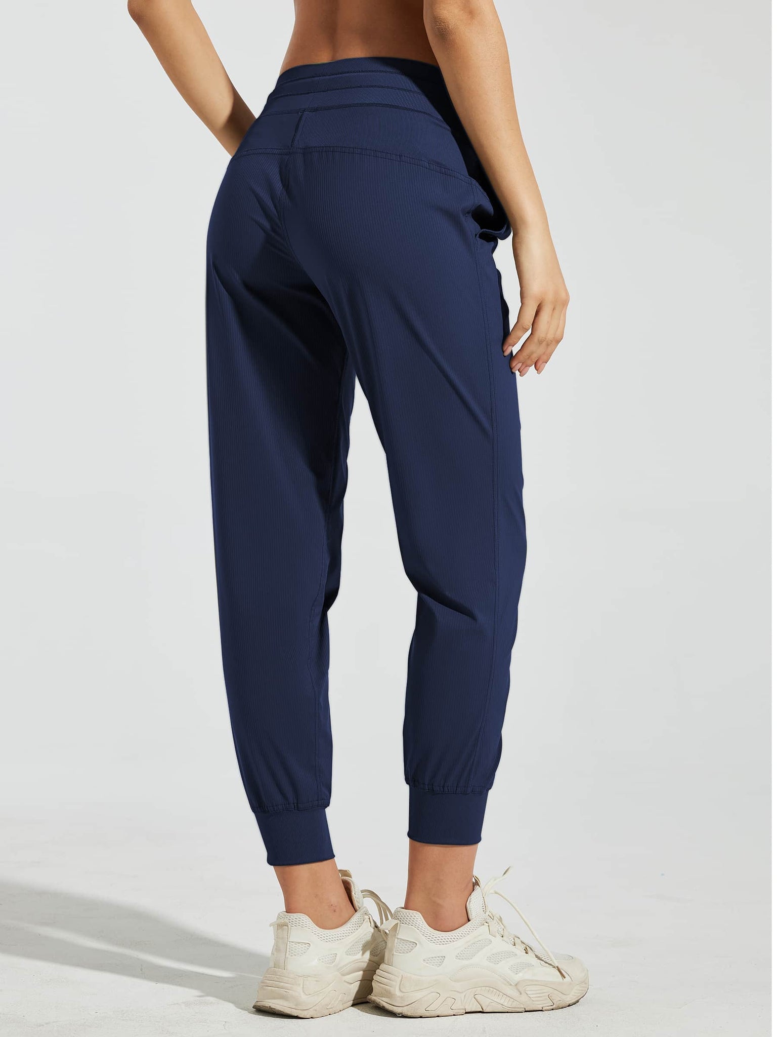 Willit Women's Casual Joggers_Navy_model2