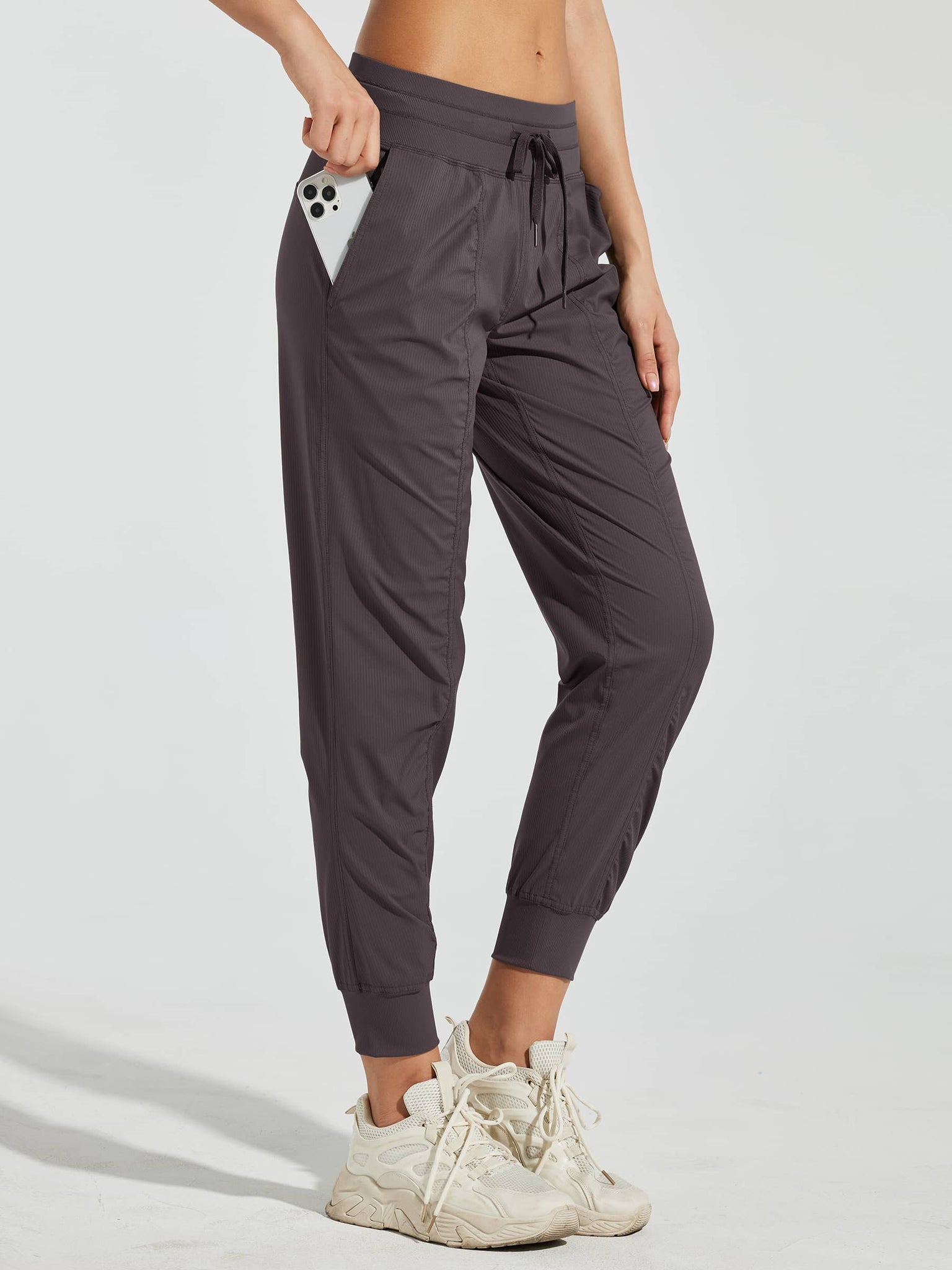 Willit Women's Casual Joggers_Shale_model1