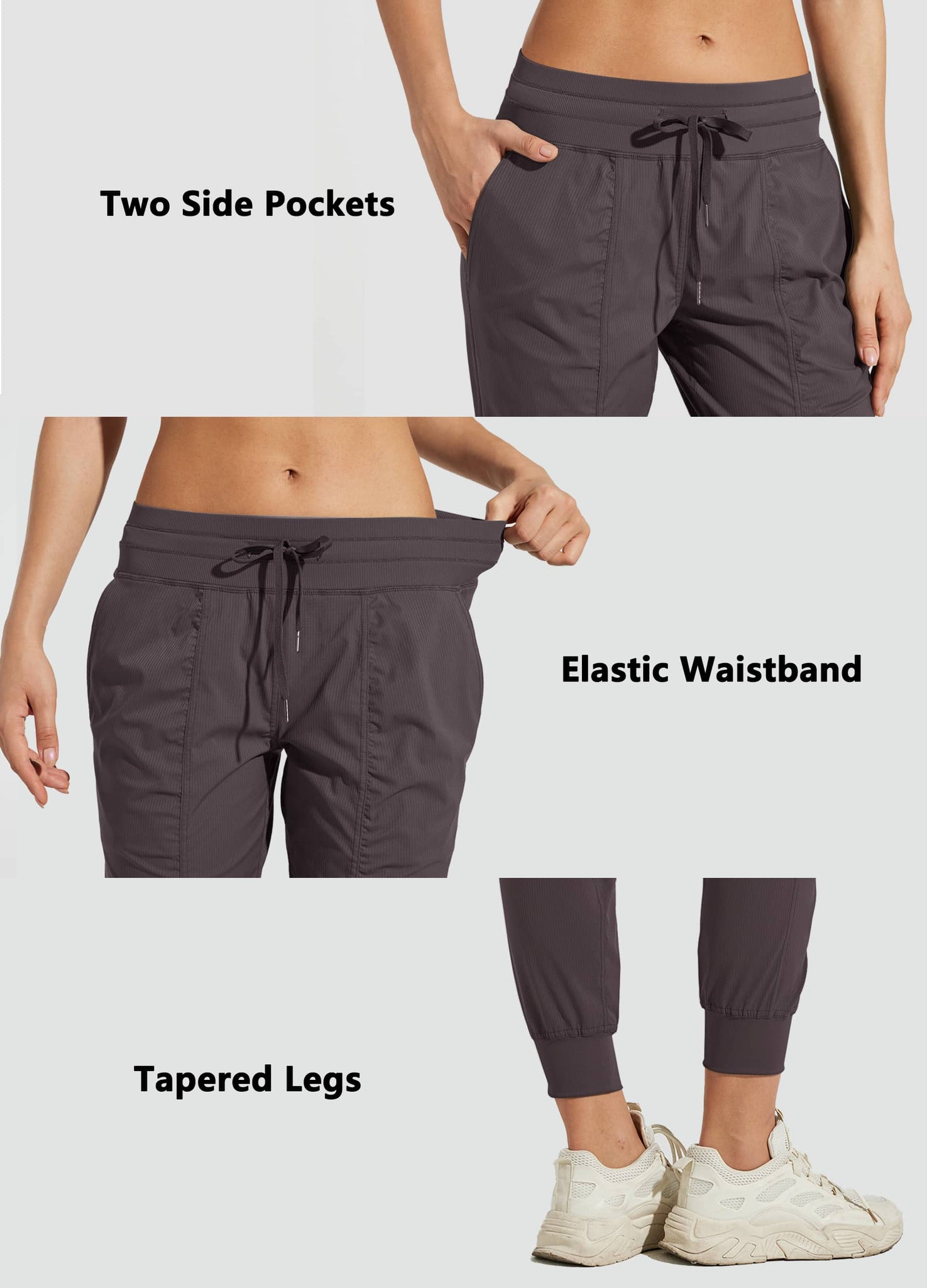 Willit Women's Casual Joggers_Shale_detail