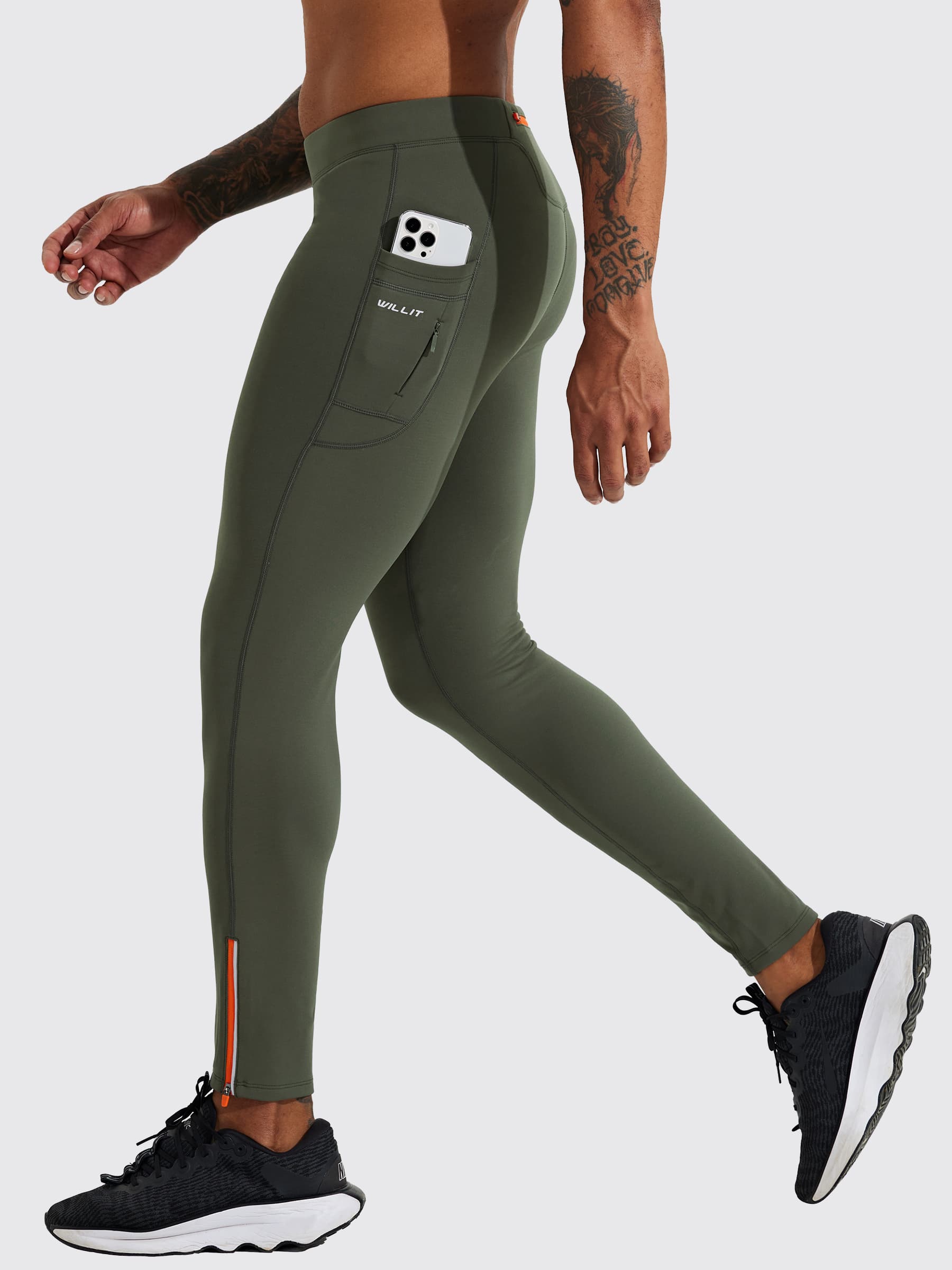 Mens running leggings with pockets hotsell