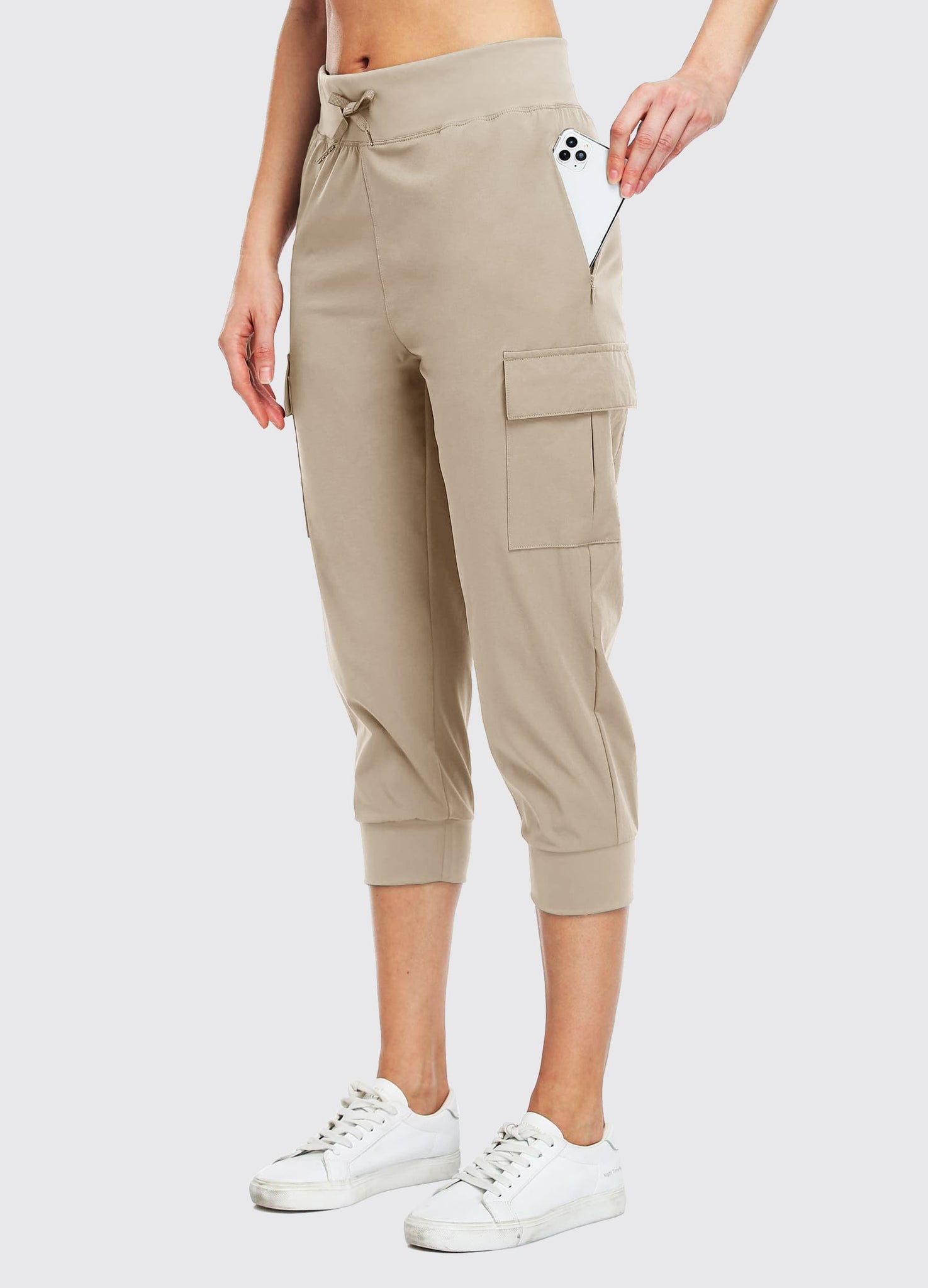 Toomett Women's Hiking Cargo Pants Convertible Quick Dry UPF50+ Waterproof  Capri Fishing Safari Travel Pants