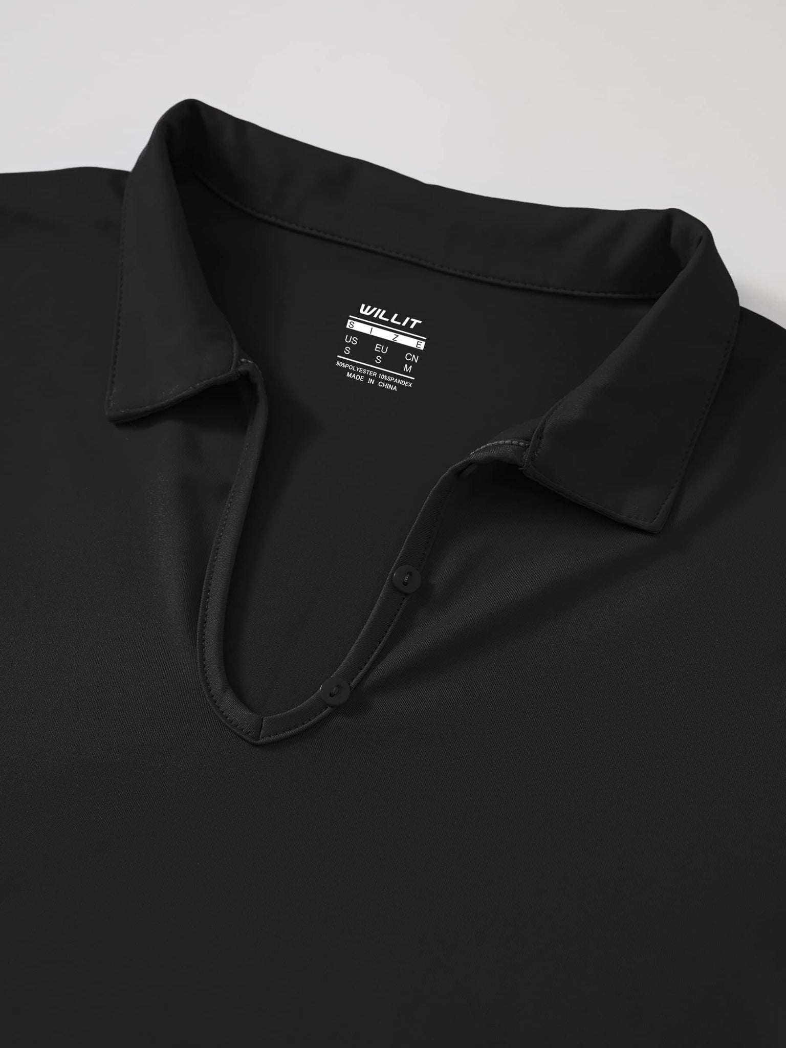 Willit Women's Golf Polo Short Sleeve Shirts_Black4
