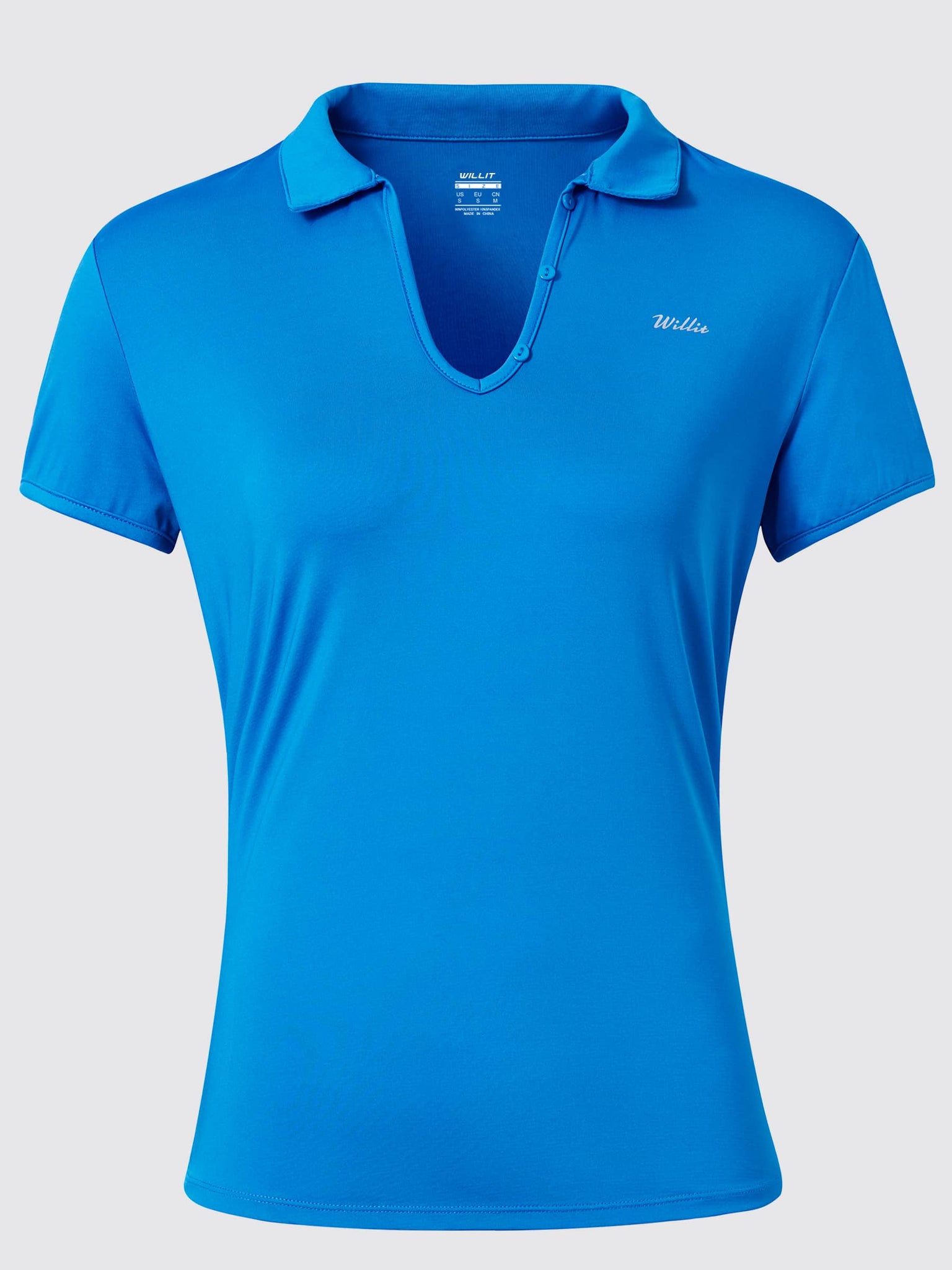 Willit Women's Golf Polo Short Sleeve Shirts_Blue1