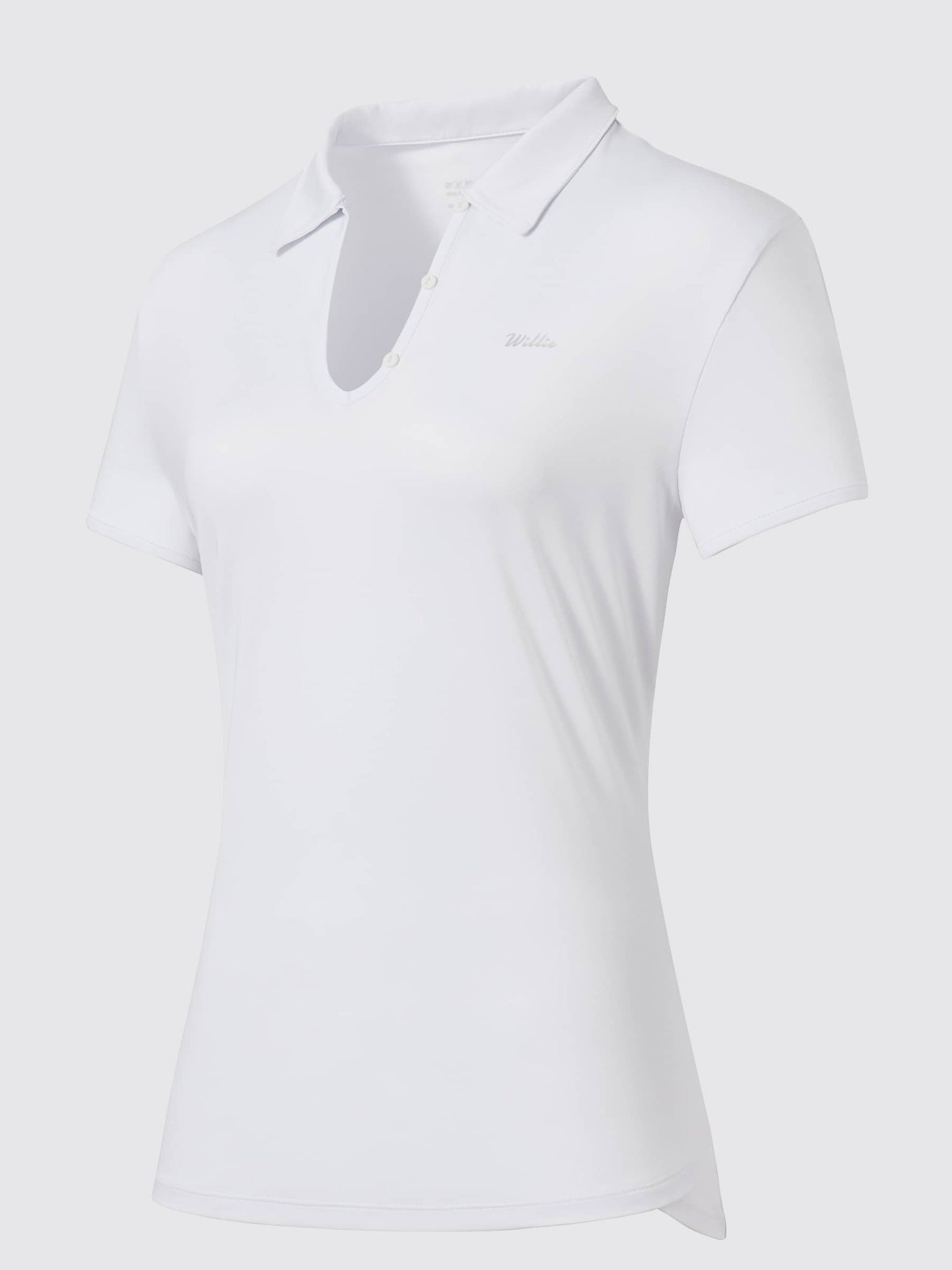 Willit Women's Golf Polo Short Sleeve Shirts_White3