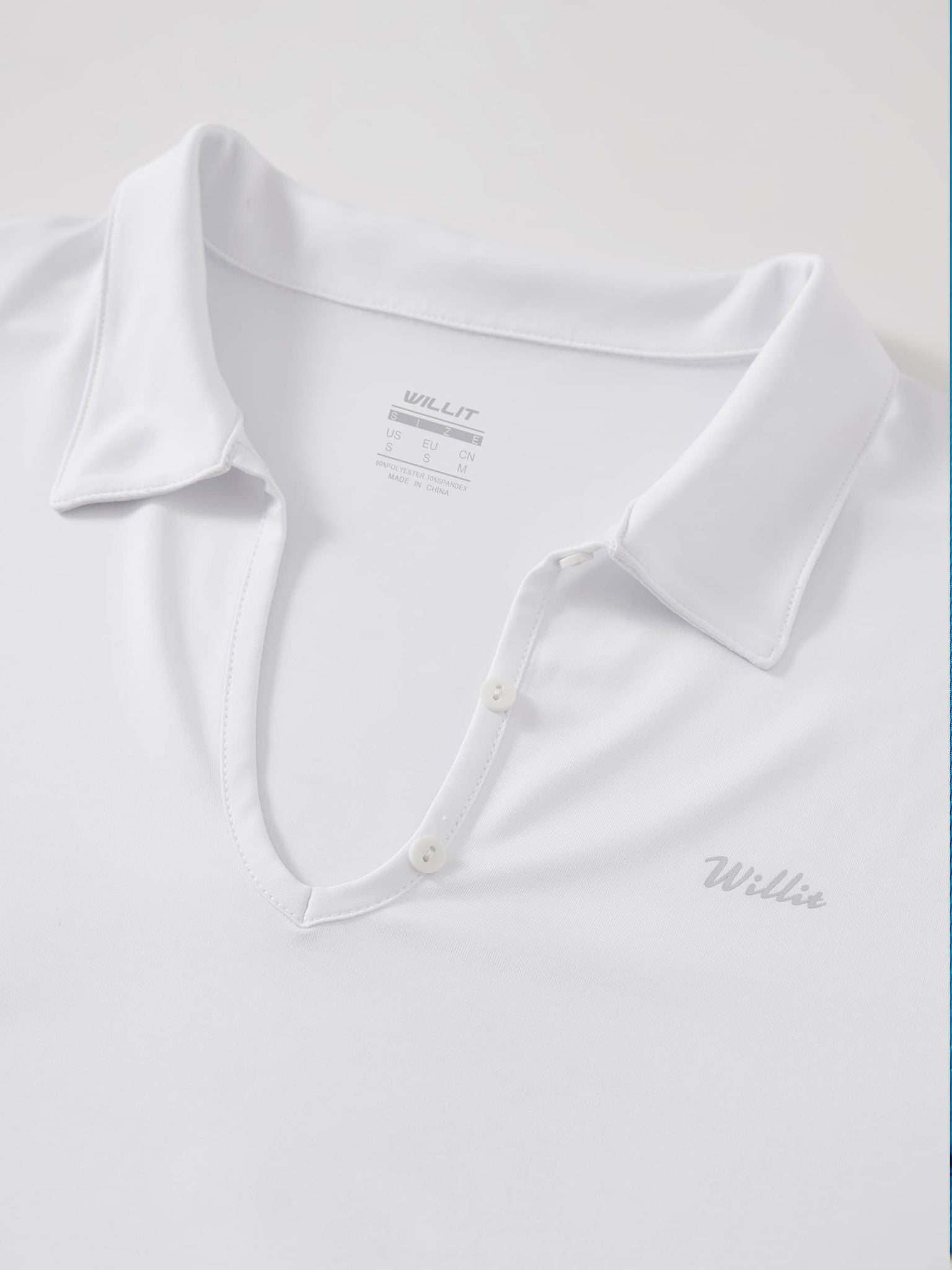 Willit Women's Golf Polo Short Sleeve Shirts_White4