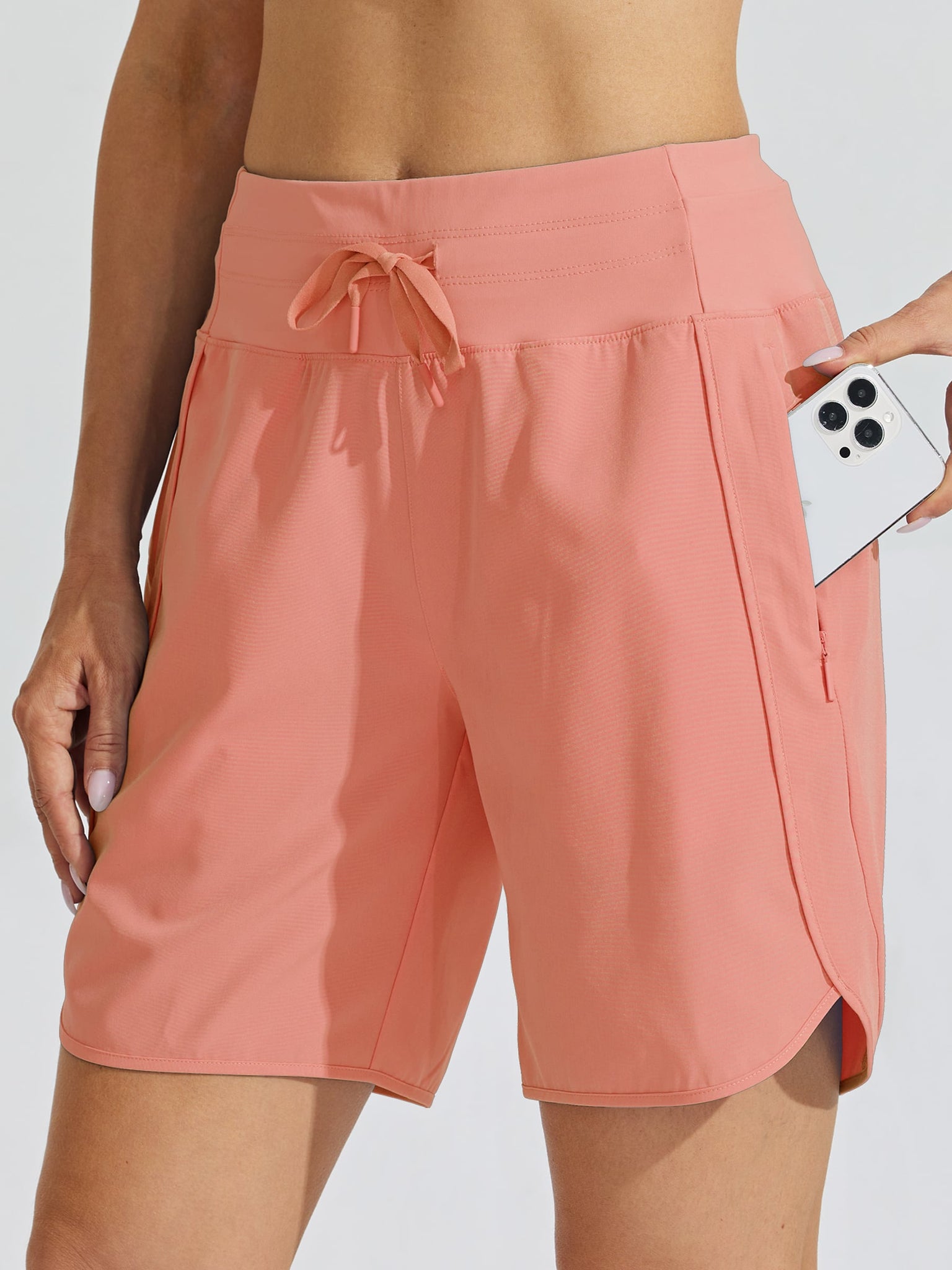 Women's Active 7 Inseam Utility Short_Coral_model1